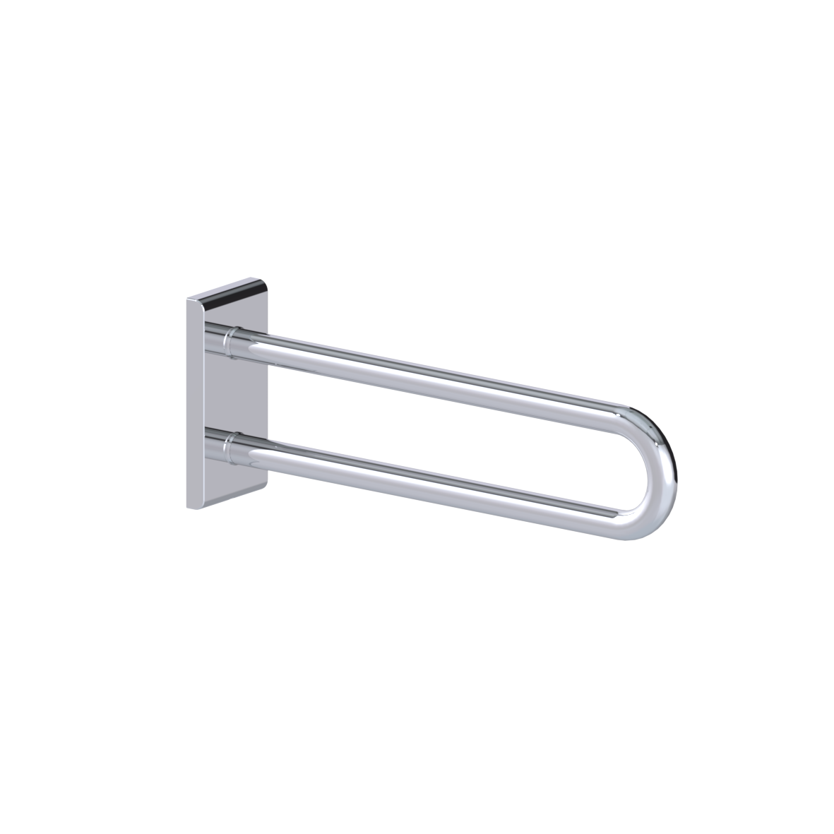Wall Support Rails Inox Care Wall support rail vario, with base plate, L = 600 mm, Mirror ...