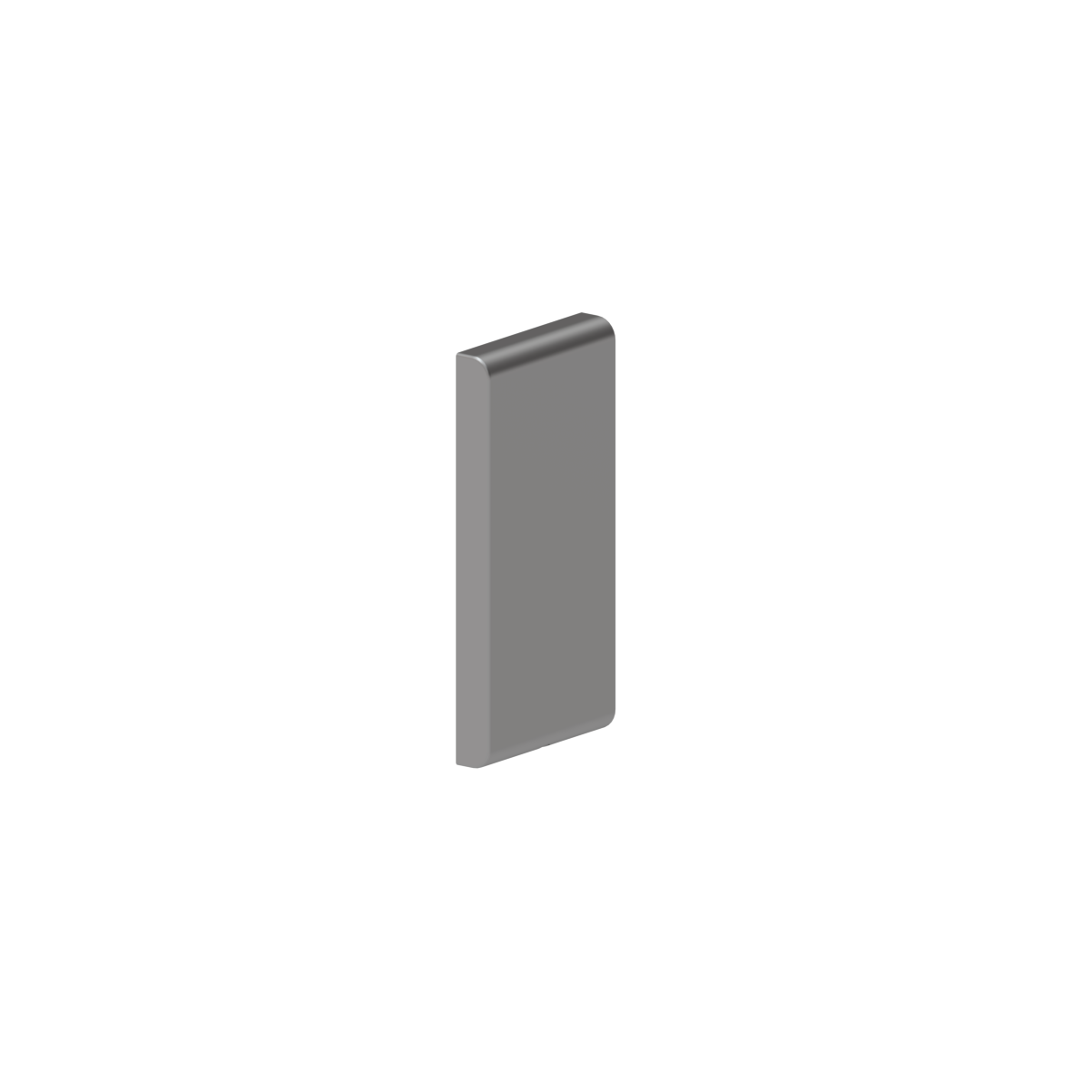 Inox Care Grundplatte vario, mit Blindabdeckung, 226 x 110 x 23 mm, Edelstahl