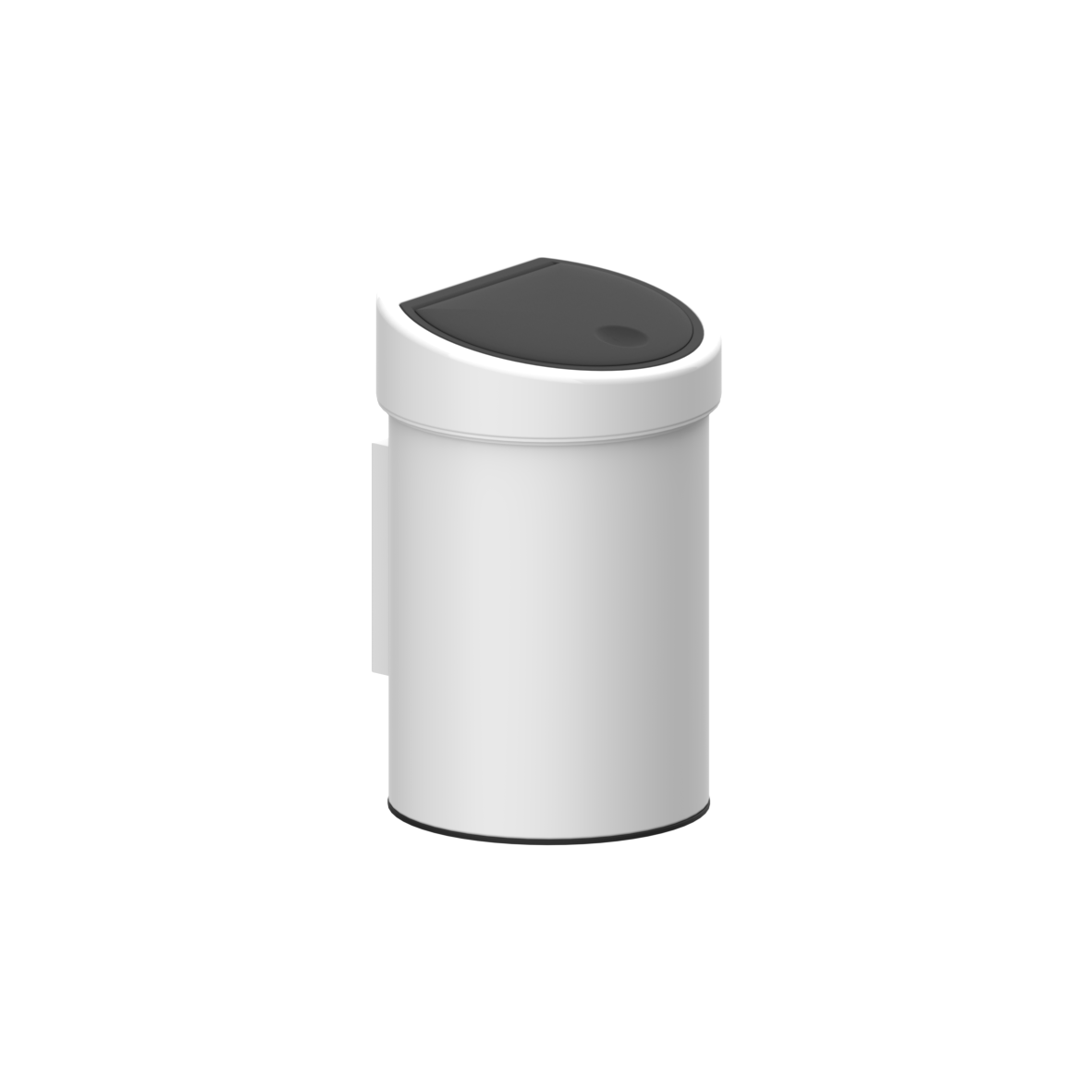 Nylon Care Abfallbehälter, 3 l, 285 x 180 x 180 mm, Weiß, Deckel schwarz