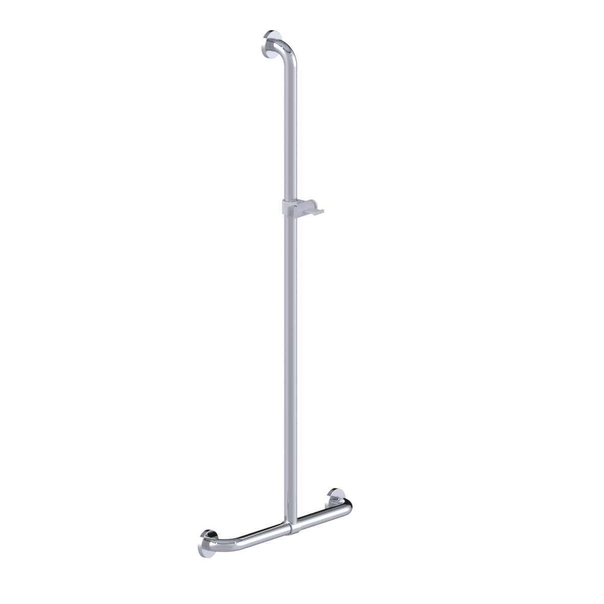 Inox Care Douche steungreep, met verstelbare doucheglijstang houer, 500 x 1200 mm, Hoogglans gepolijst Inox Care Douche steungreep, met verstelbare doucheglijstang houer, 500 x 1200 mm, Hoogglans gepolijst
