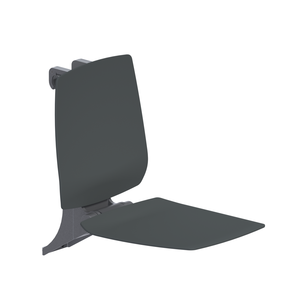 Ascento Hanging seat, with Backrest, for Inox Care and Nylon Care, 412 x 640 x 574 mm, Ascento Dark grey