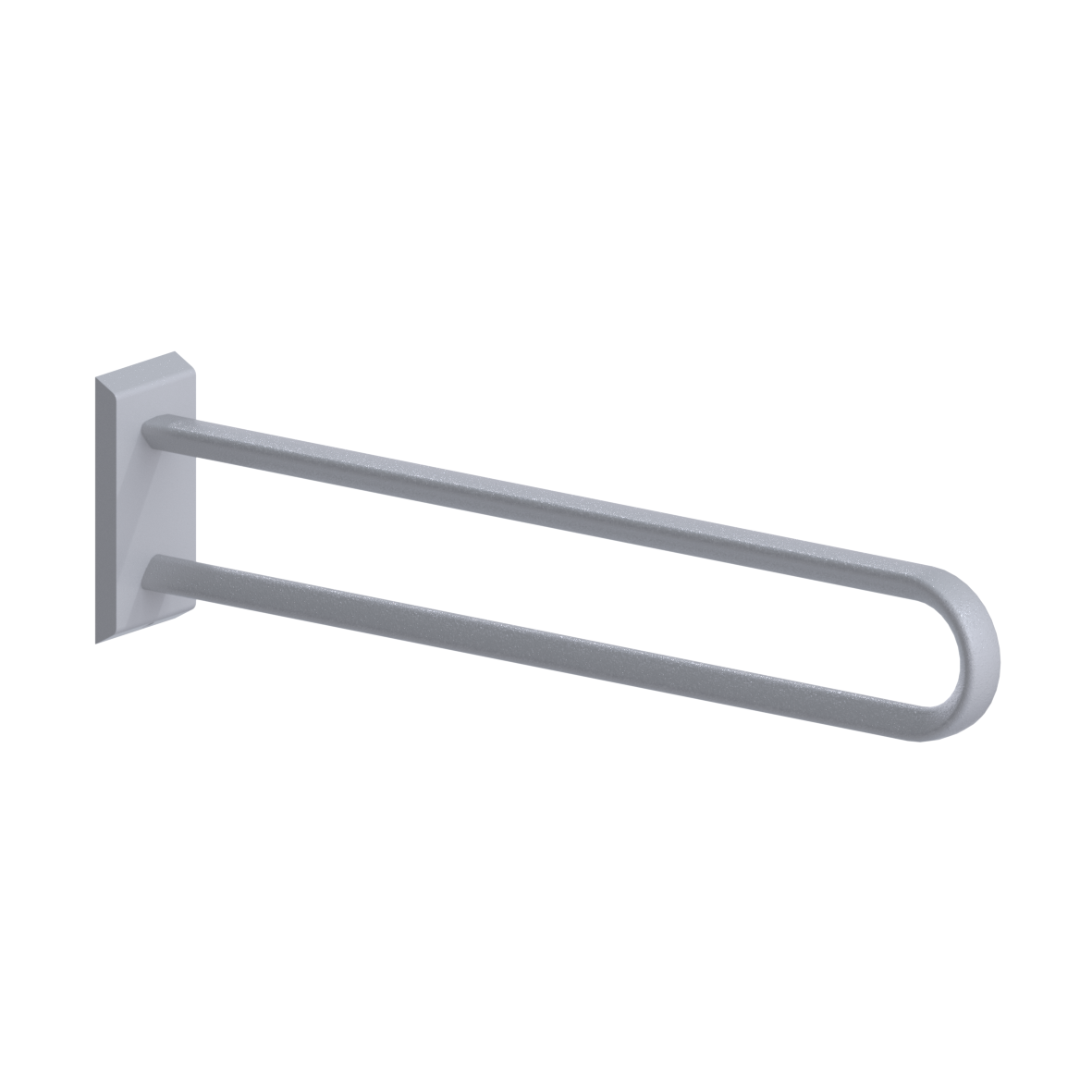 Cavere Care Wall support rail vario, with base plate, L = 850 mm, Cavere Metallic silver Cavere Care Wall support rail vario, with base plate, L = 850 mm, Cavere Metallic silver