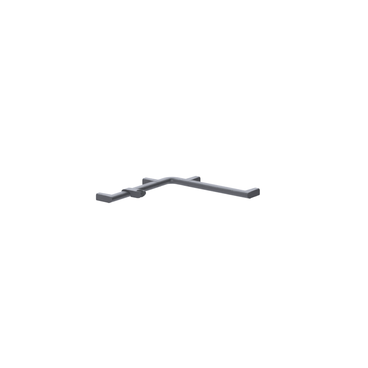 Cavere Care Shower handrail, 450 x 450 mm, single-point mounting, Cavere Metallic anthracite