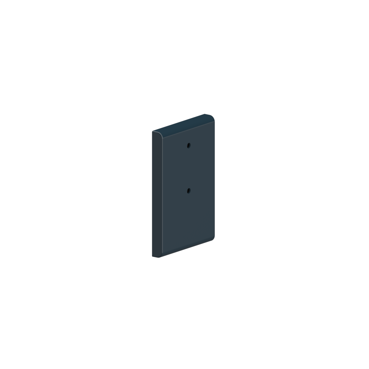Nylon Care Montageplaat, 132 x 20 x 200 mm, Saffierblauw