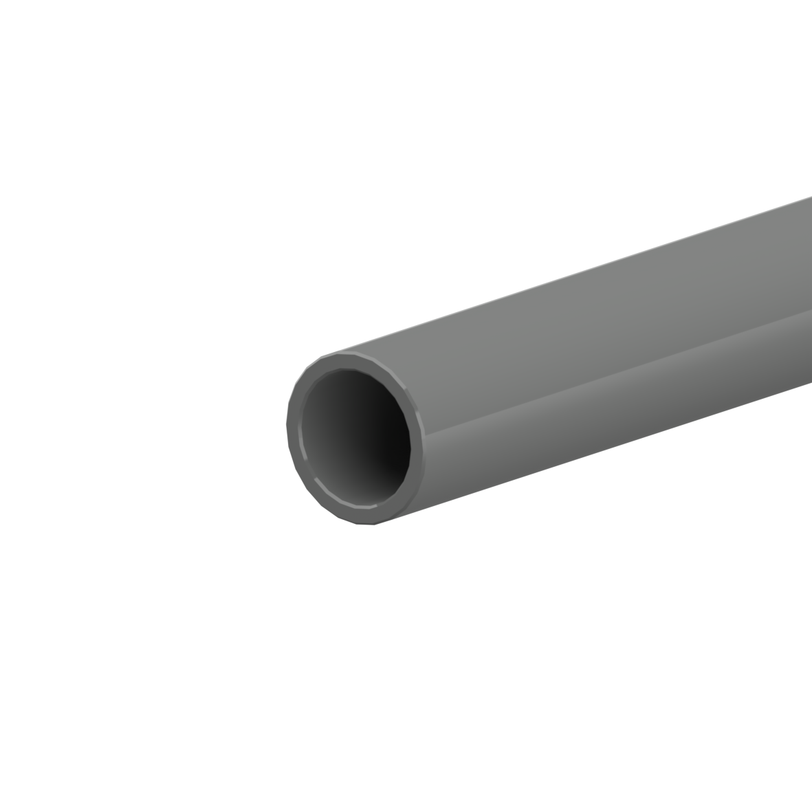 Nylon Tube NY.RO, 720 x 34 x 34 mm, Gris foncé