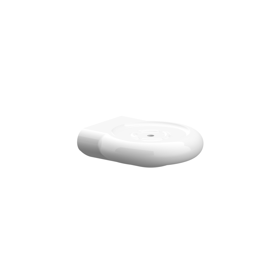 Nylon Care Porte-savon, sans écoulement, 125 x 116 x 39 mm, Blanc
