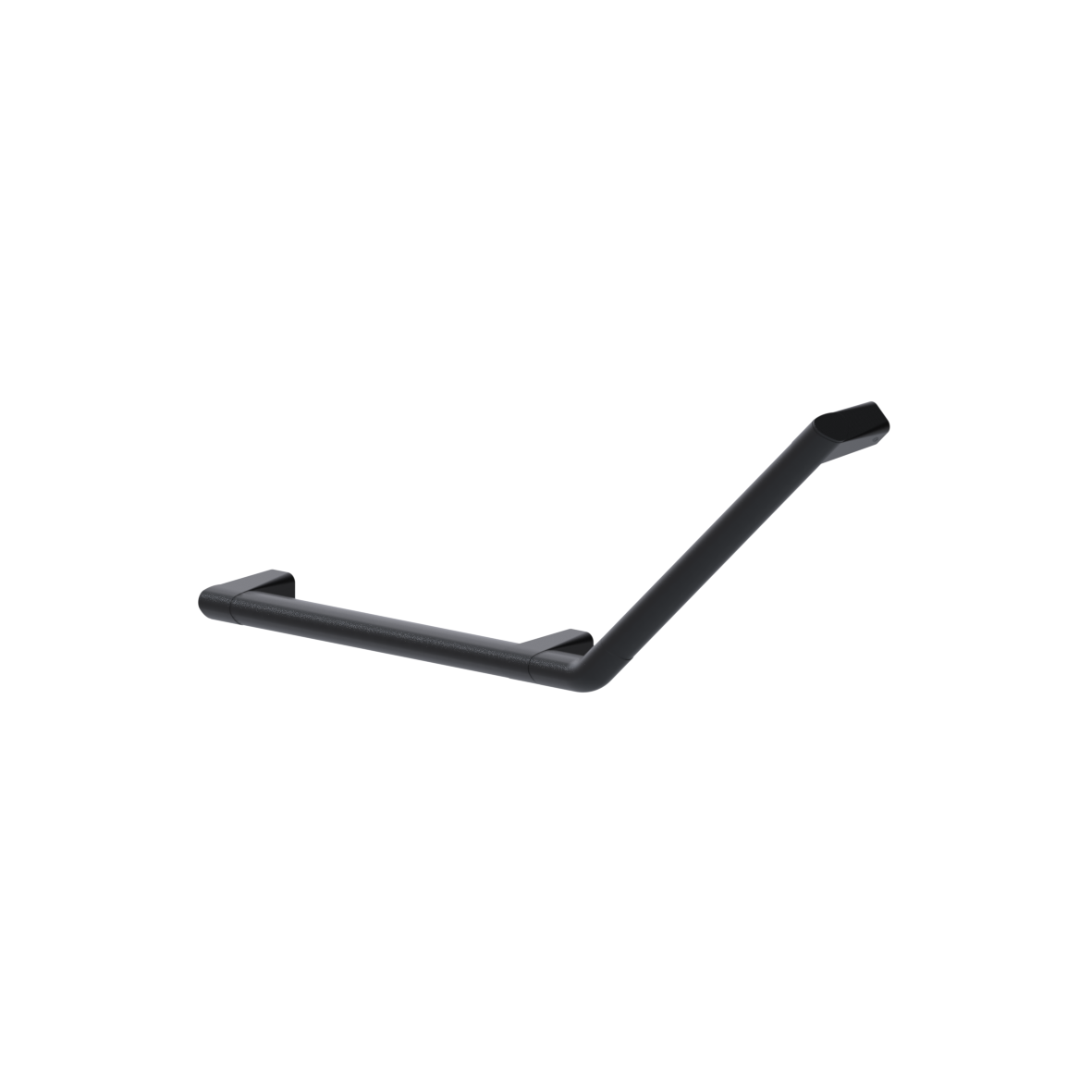 Cavere Care Grab rail, 135°, right, 350 x 316 mm, single-point mounting, Cavere Carbon black