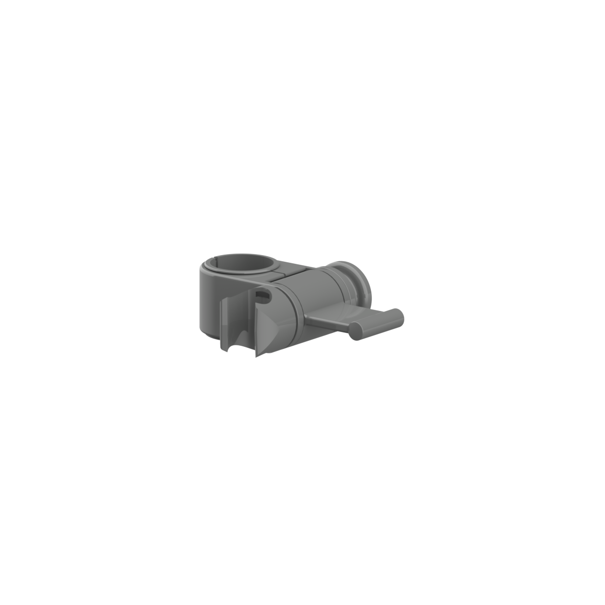 Inox Care Shower head holder, 88 x 34 x 113 mm, Dark grey