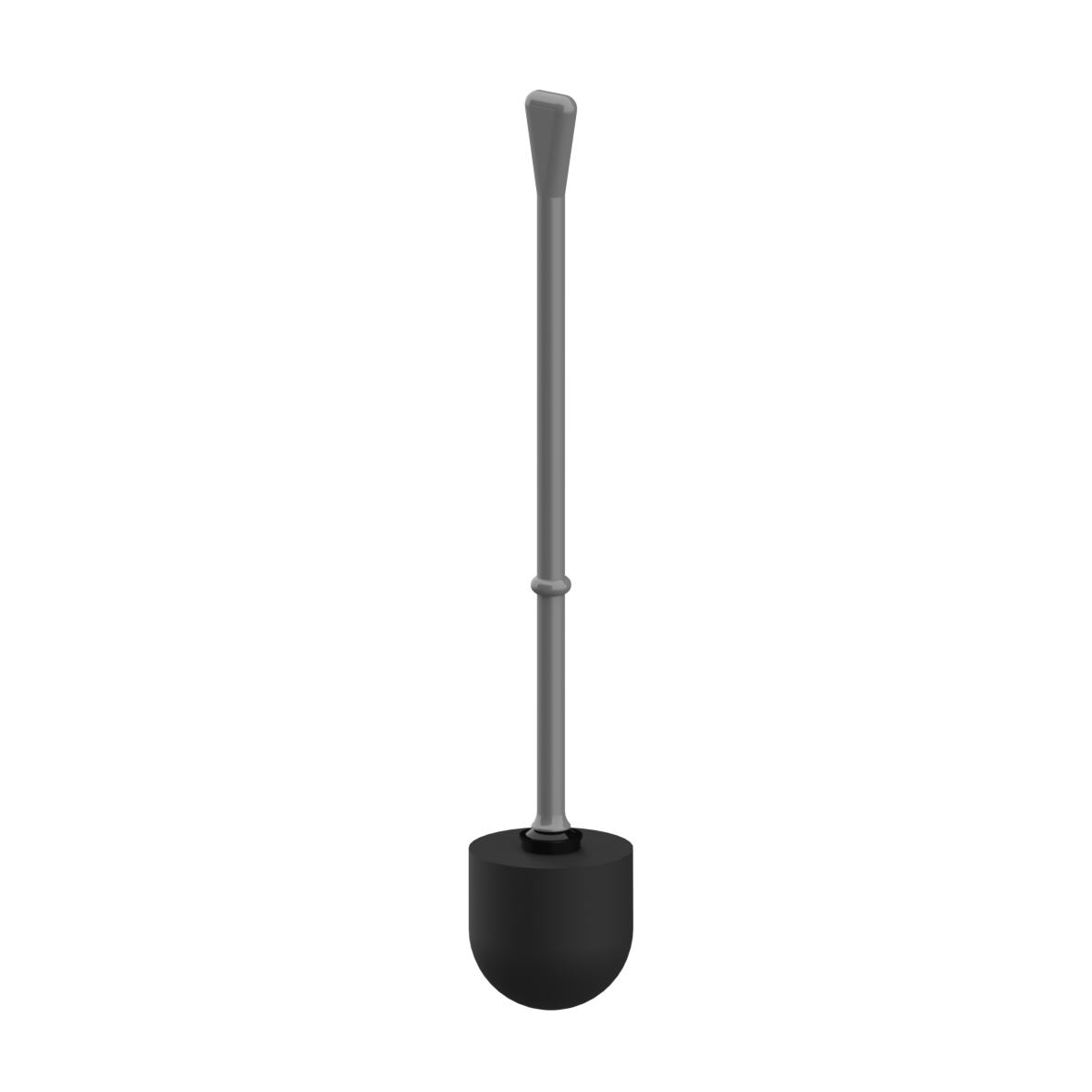Nylon Care Ersatzbürste, für Nylon Care WC-Bürstengarnitur, 86 x 86 x 492 mm, Dunkelgrau
