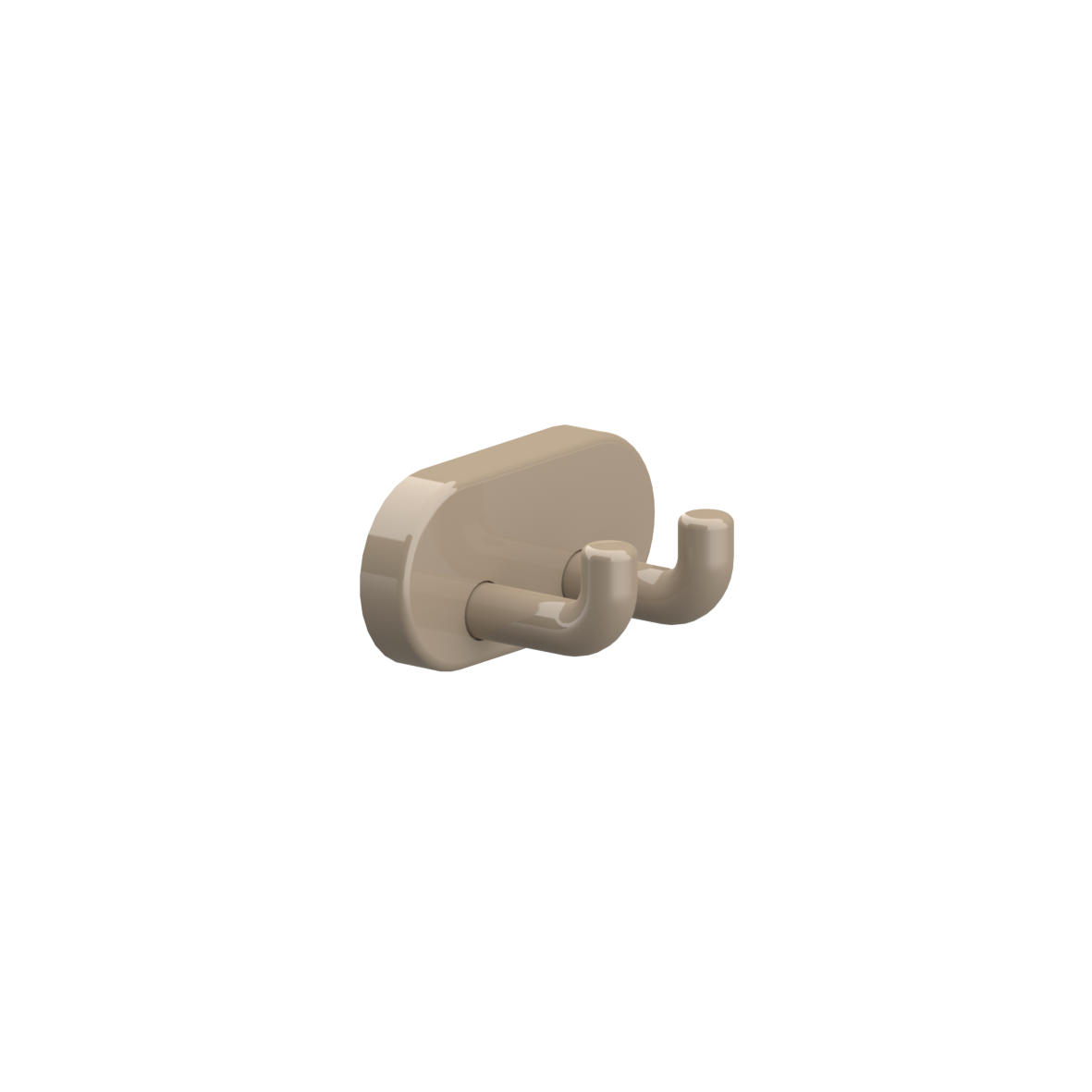 Nylon Care Wandhaken, 58 x 32 x 28 mm, Taupe