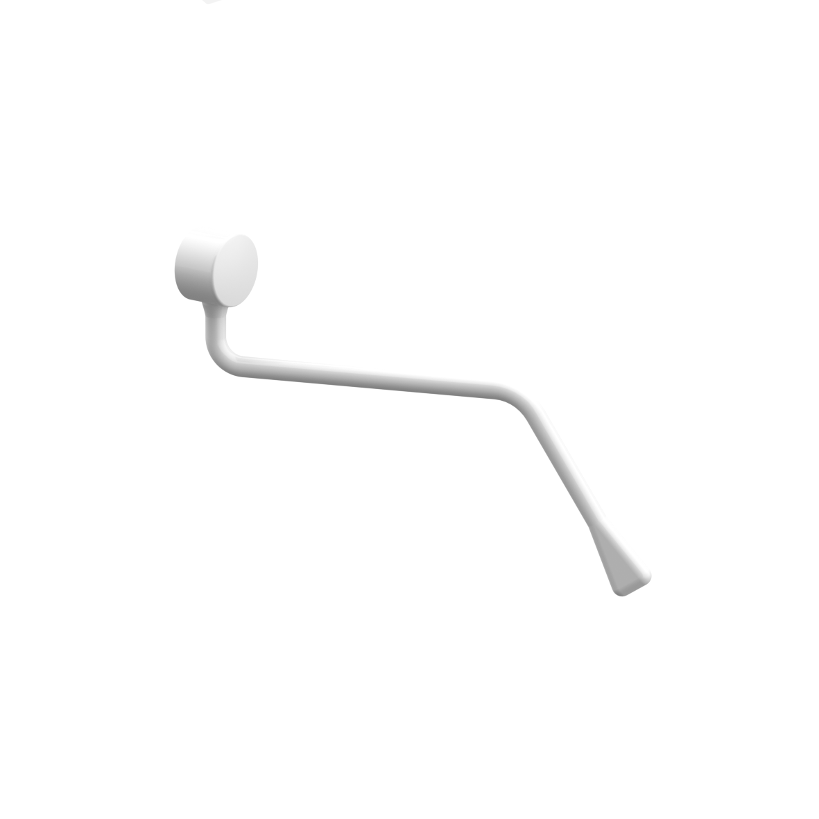 Nylon Care Levier de réglage pour miroir inclinable, pour montage ultérieur, 52 x 336 x 240 mm, Blanc