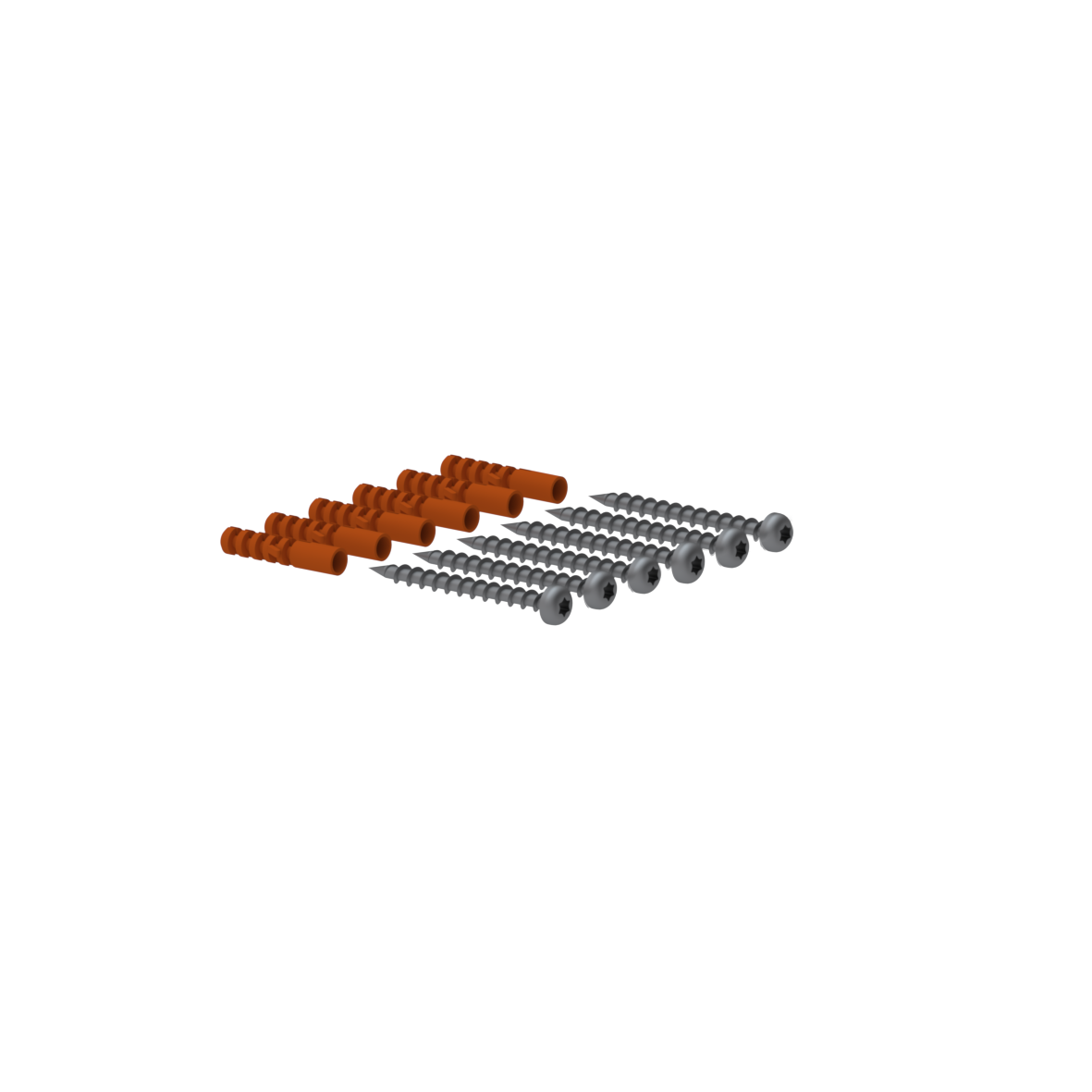 Care Fixing set, for Eco Care Inox Lift-up support rails, Colourless