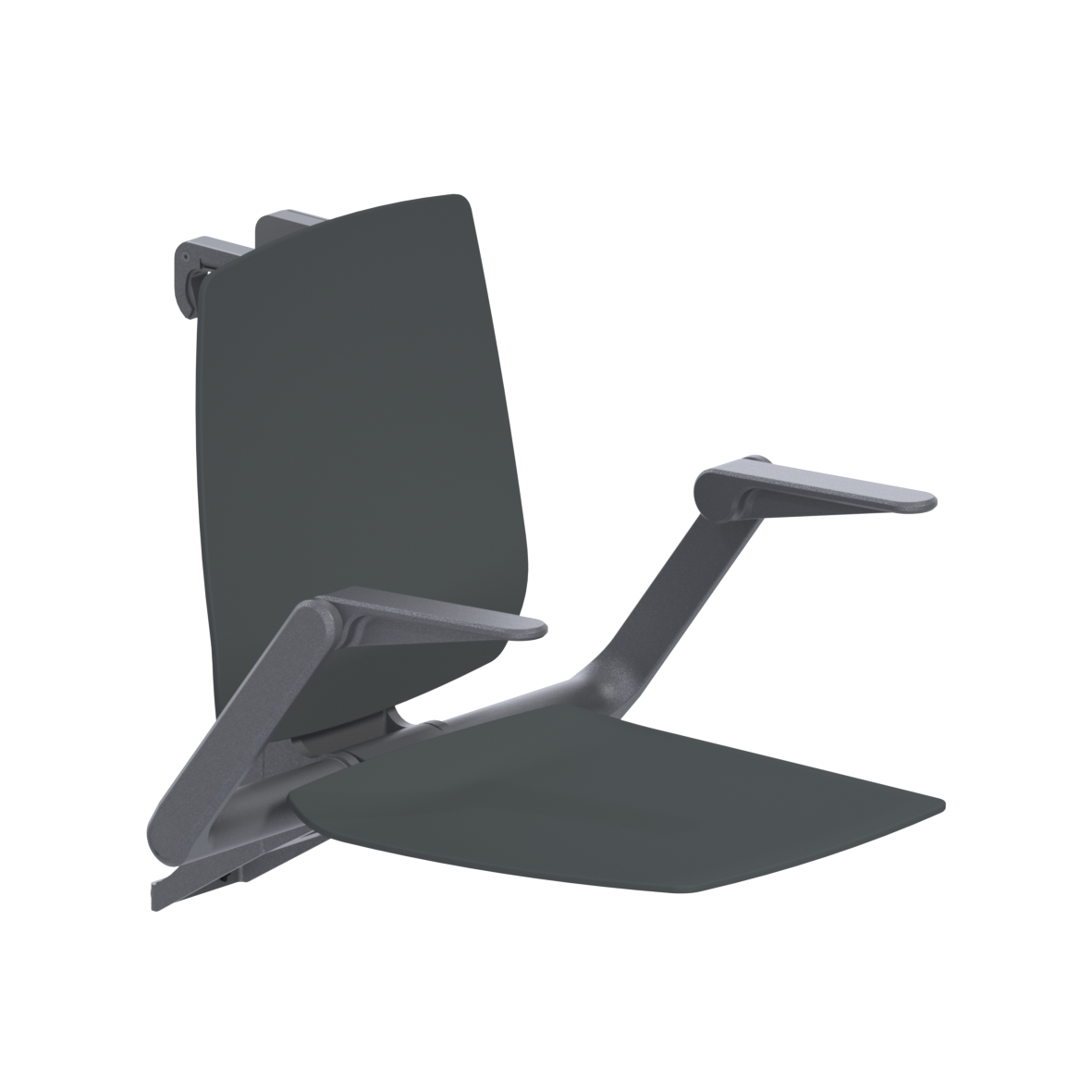 Ascento Hanging seat, with backrest and armrests, for Cavere Care, 584 x 640 x 574 mm, Ascento Dark grey