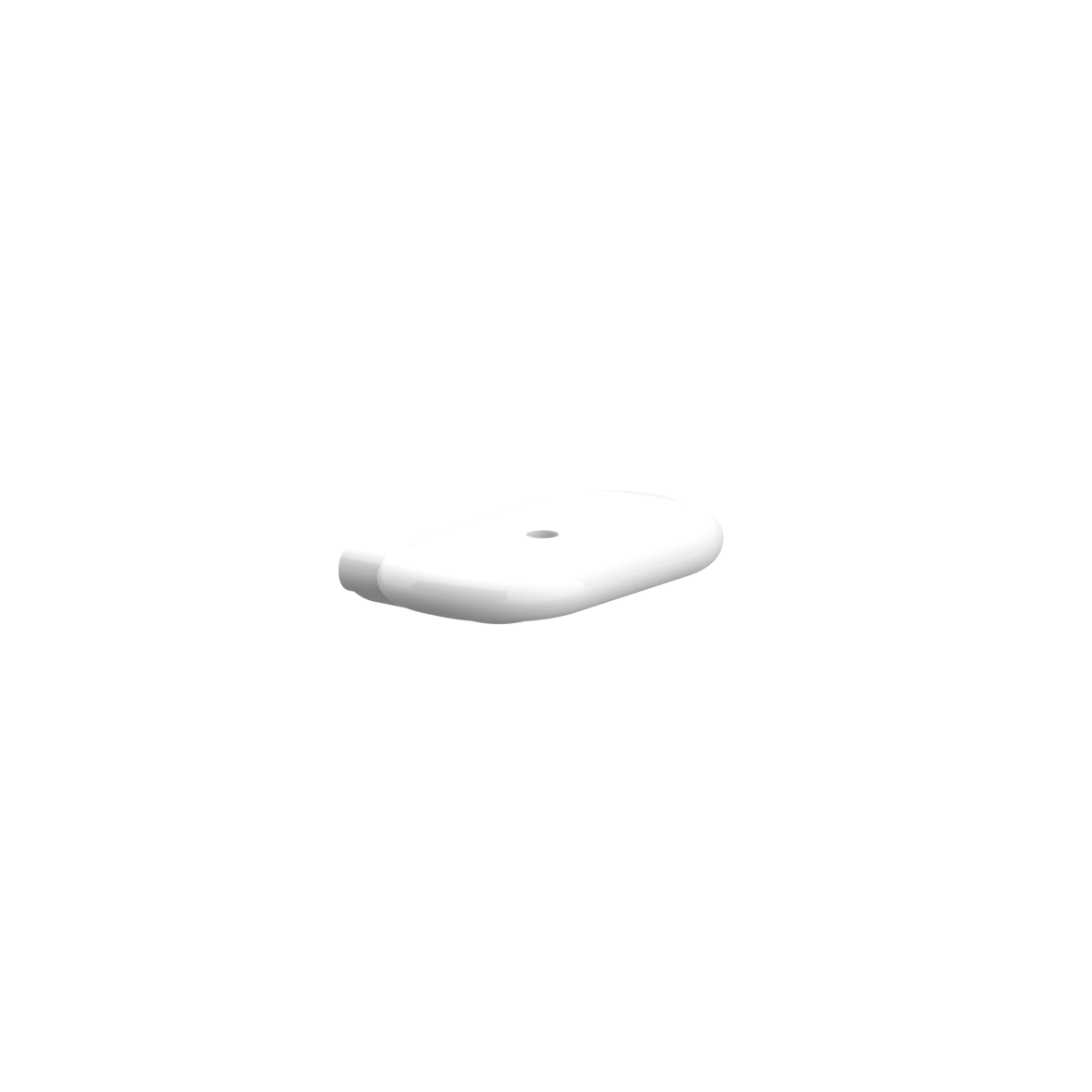 Nylon Care Ablage, mit Ablaufloch, L = 210 mm, Weiß