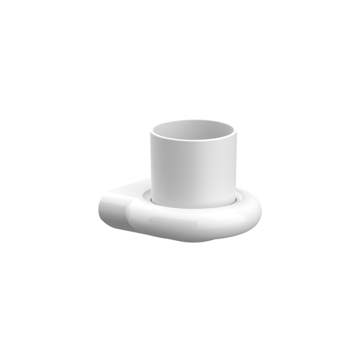 Nylon Care Becherhalter, mit Becher, 125 x 116 x 39 mm, Weiß