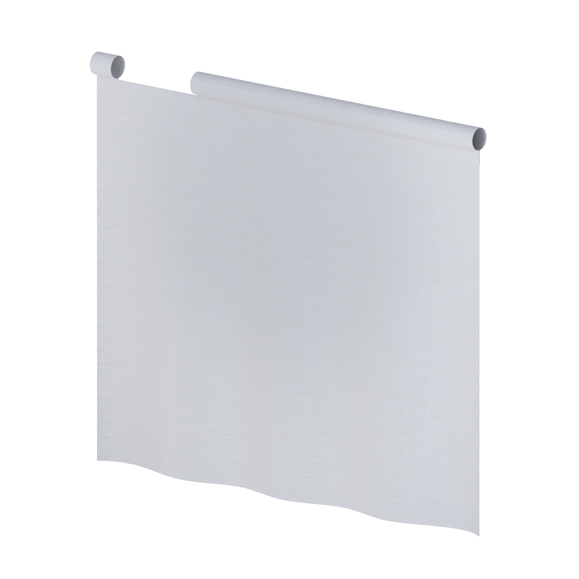 Care Duschspritzschutzvorhang, 850 x 700 x 1 mm, Weiß aus Trevira CS