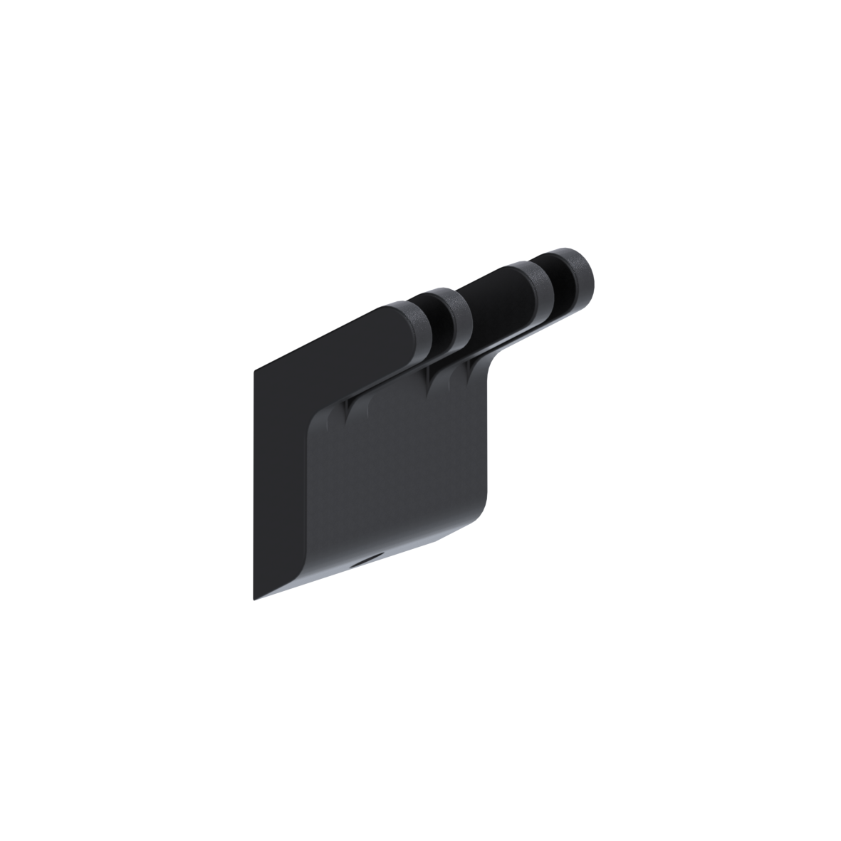 Cavere Care Dubbele haak, 54 x 37 x 60 mm, Cavere Carbon zwart