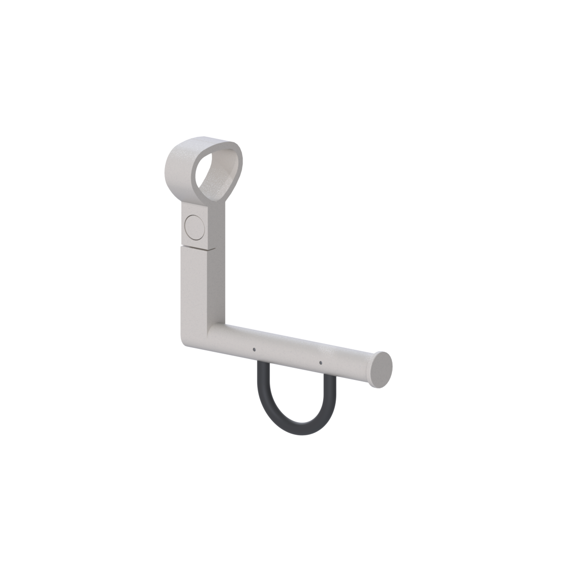 Cavere Care Toilet roll holder, for Grab rails, retrofittable, 130 x 48 x 115 mm, Cavere Satin beige