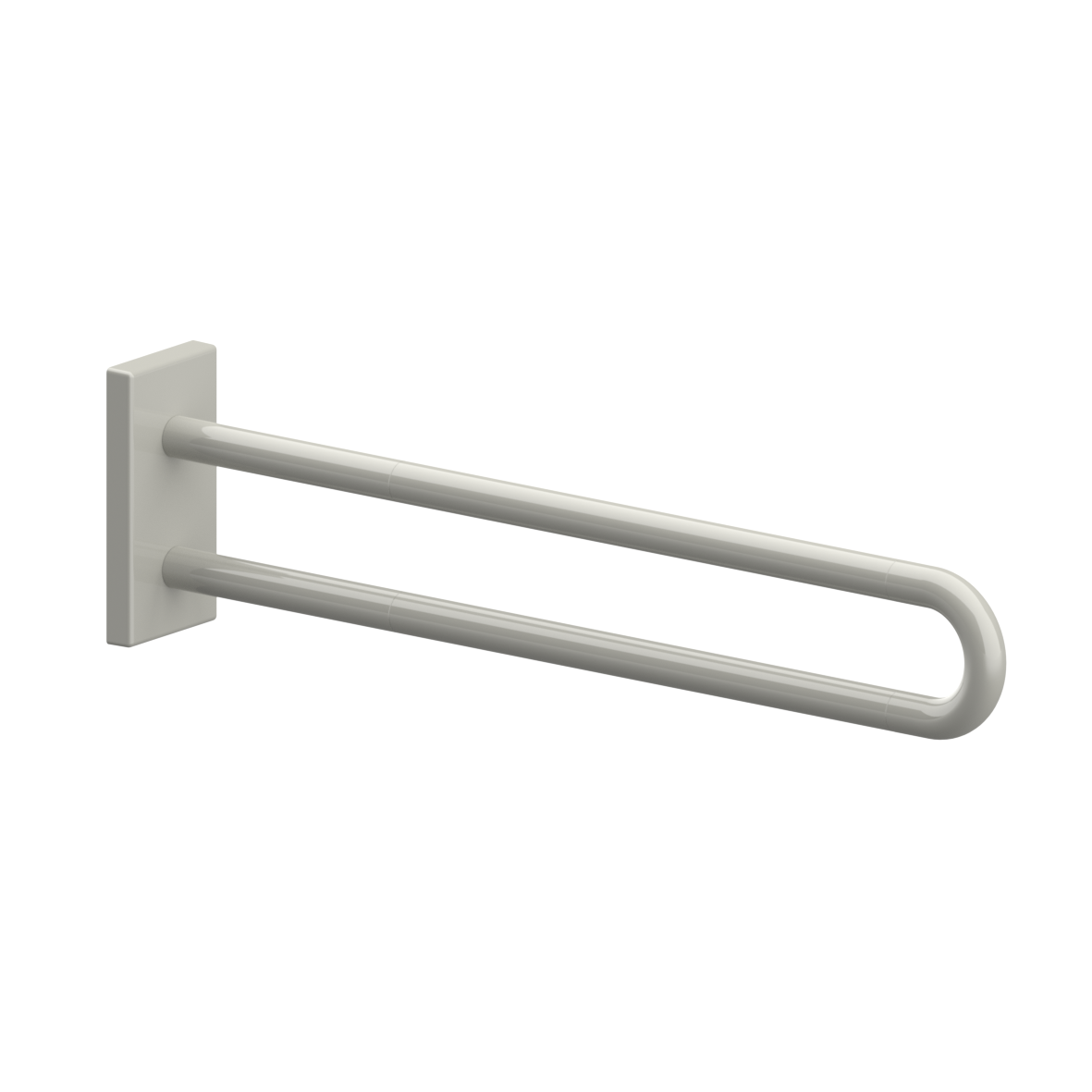 Nylon Care Wall support rail vario, with base plate, L = 850 mm, Manhattan Nylon Care Wall support rail vario, with base plate, L = 850 mm, Manhattan