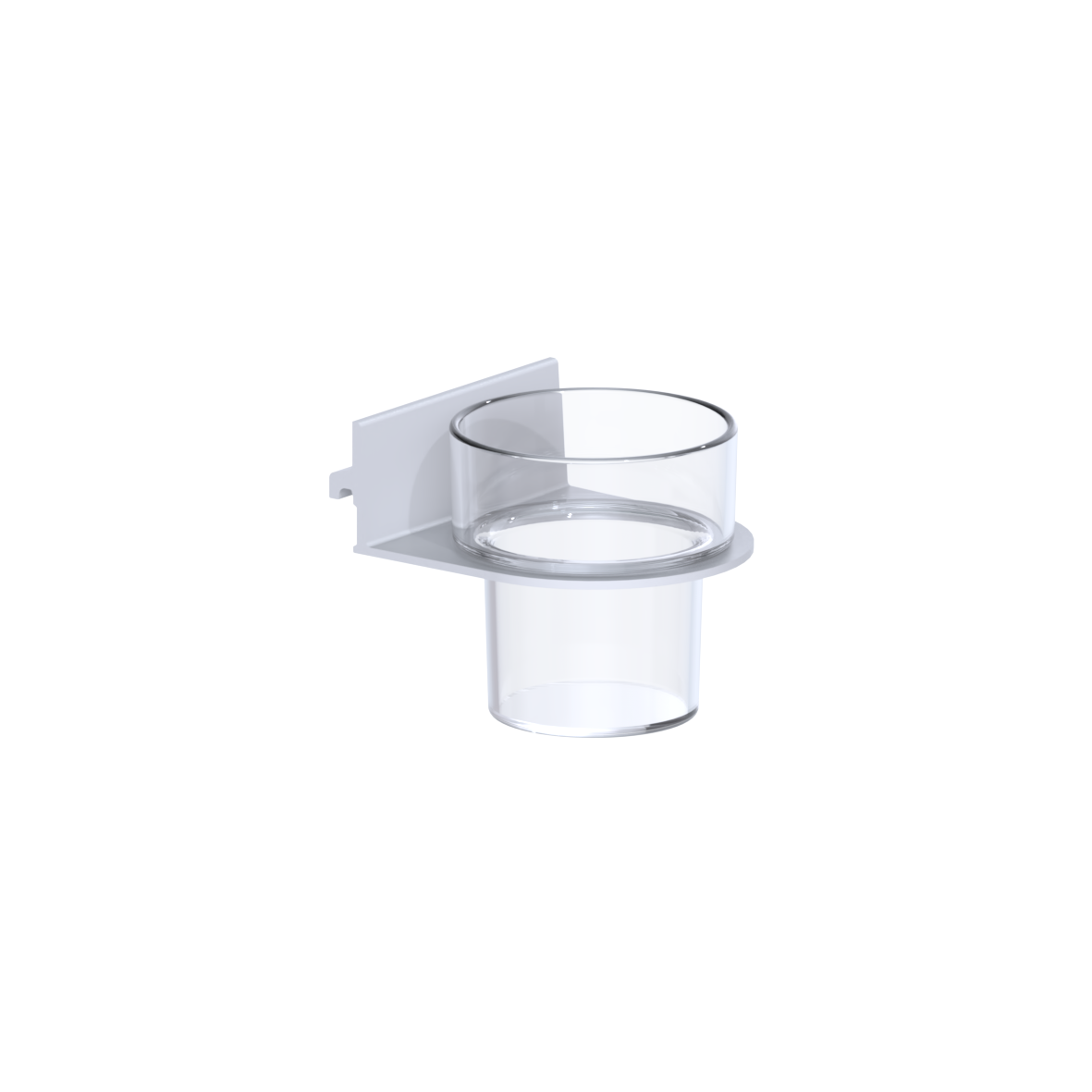 Cavere Care Flex Porte-gobelet, avec gobelet, 104 x 90 x 52 mm, Cavere Blanc satiné