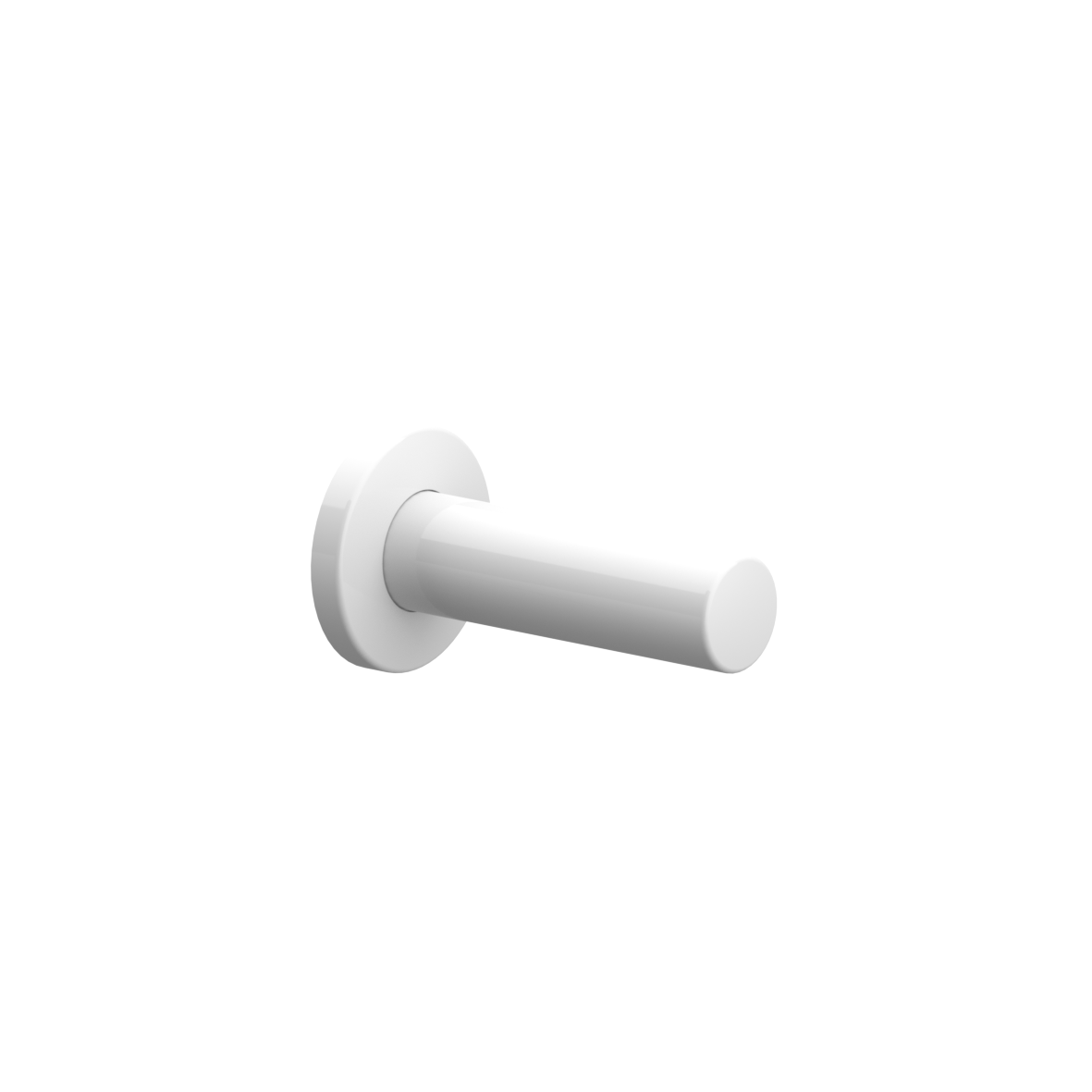 Nylon Care Spare toilet roll holder, L = 126 mm, White