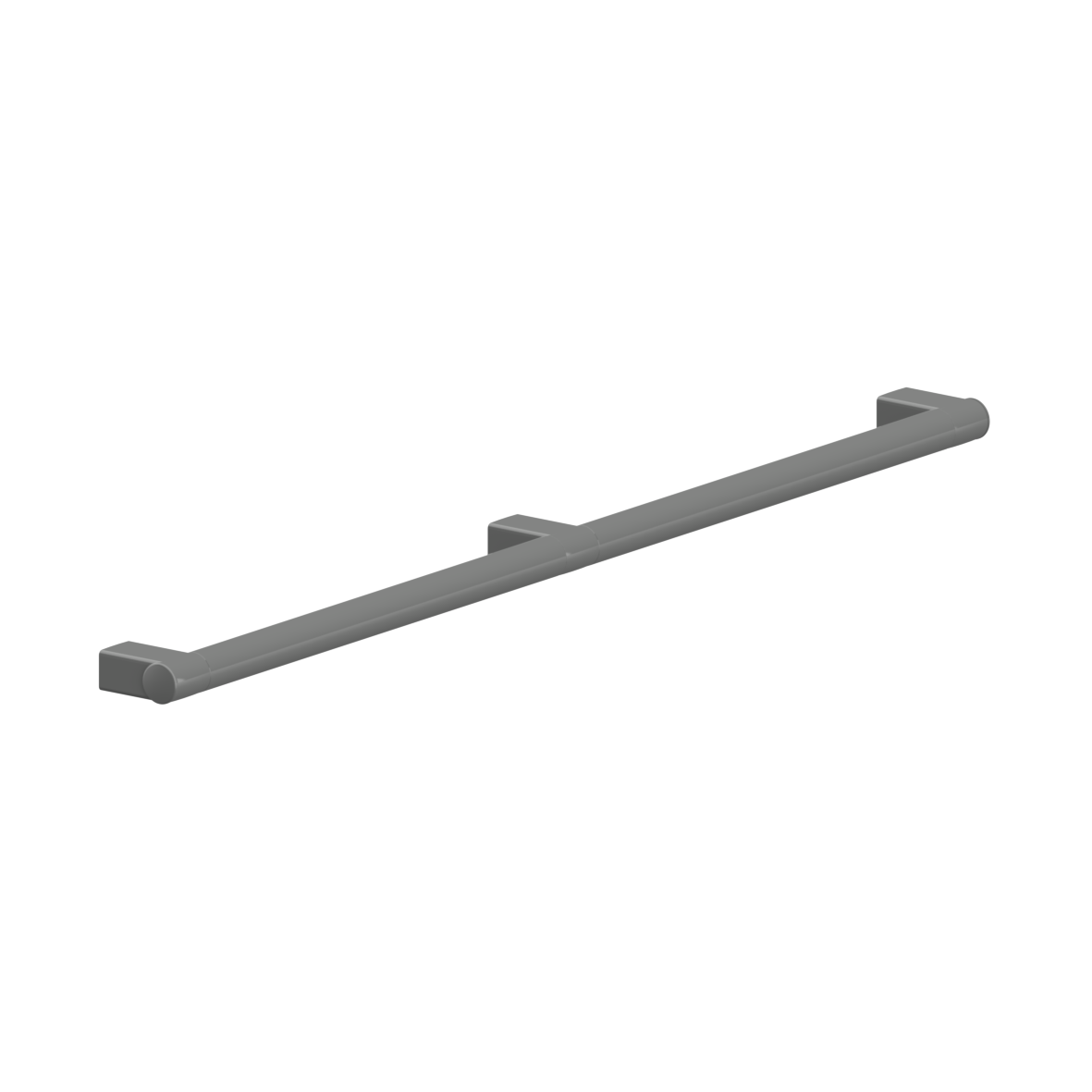 Verso Care Grab bar, with 3 fixing points, left and right, 1000 mm, Dark grey