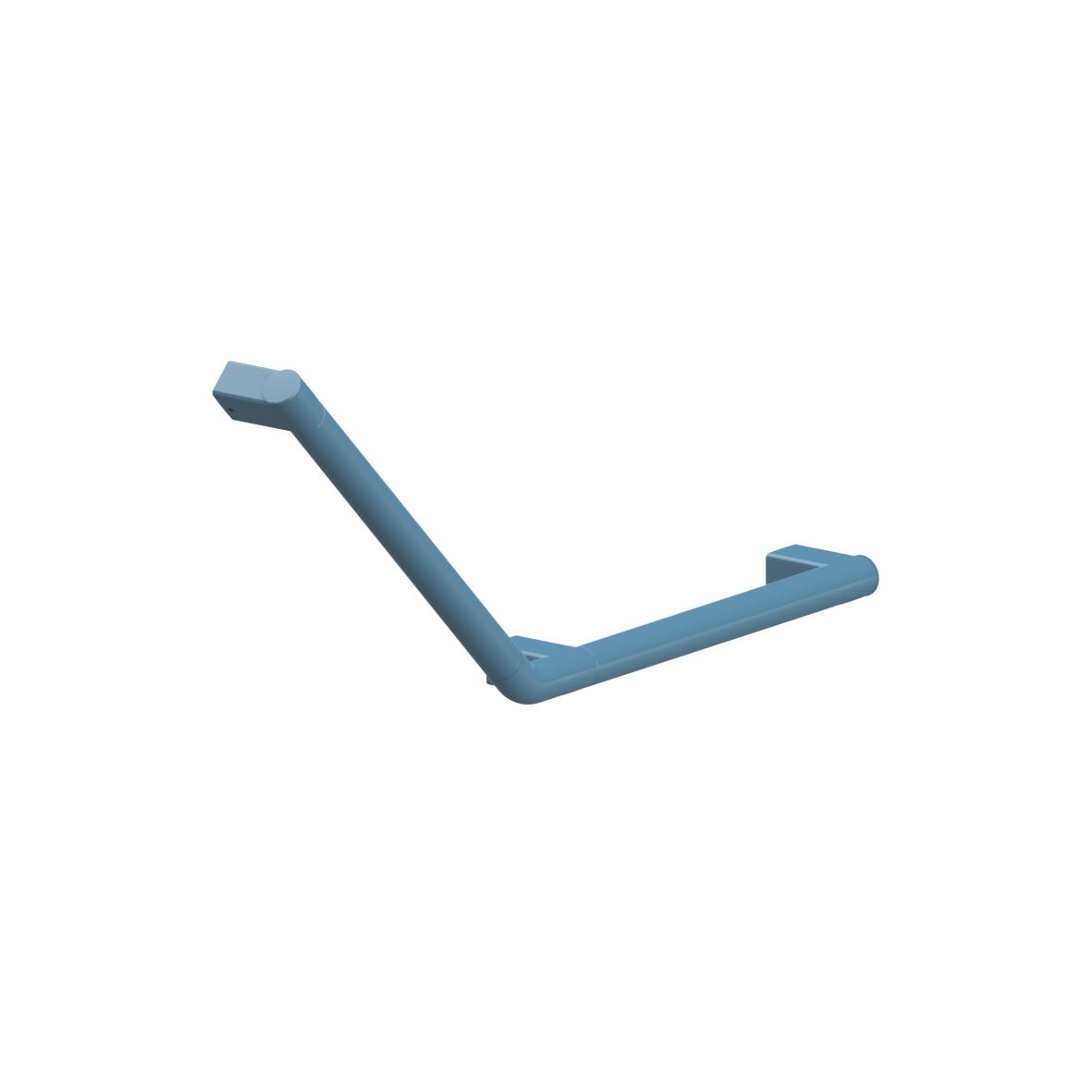 Verso Care Steungreep, 135°, links, 400 x 400 mm, Pastelblauw