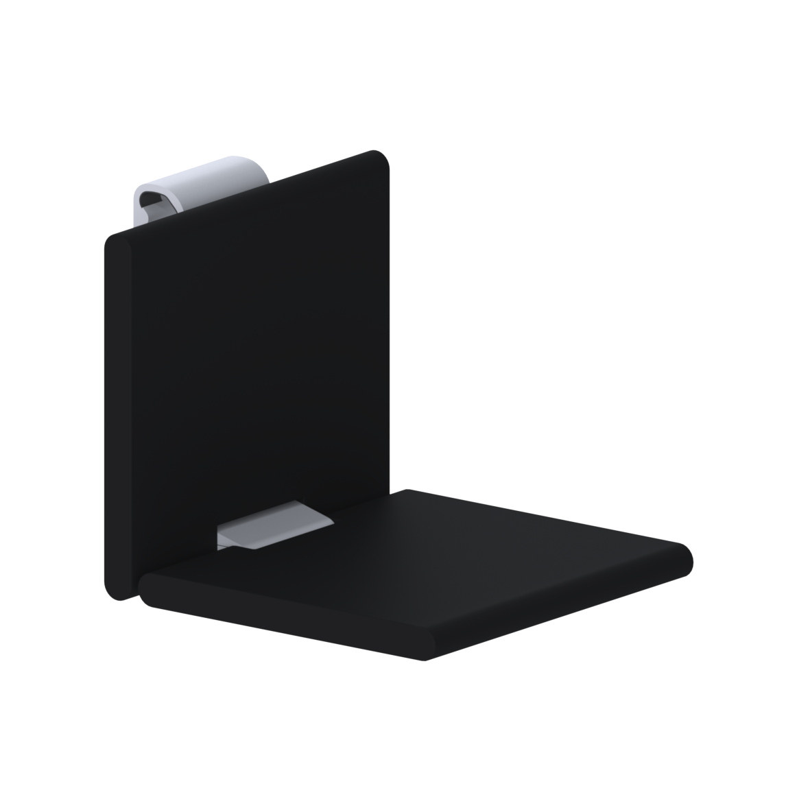 Cavere Care Siège de douche à suspendre, 563 x 450 x 410 mm, Cavere Blanc satiné, rembourrage anthracite Cavere Care Siège de douche à suspendre, 563 x 450 x 410 mm, Cavere Blanc satiné, rembourrage anthracite