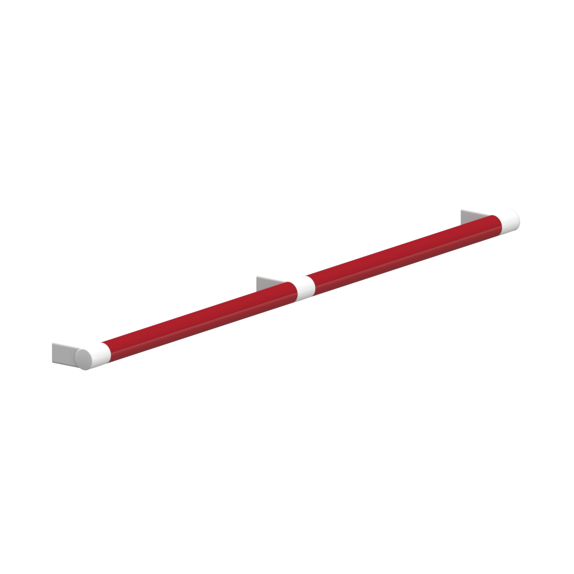 Verso Care Duo Grab bar, with 3 fixing points, left and right, 1000 mm, Red-White