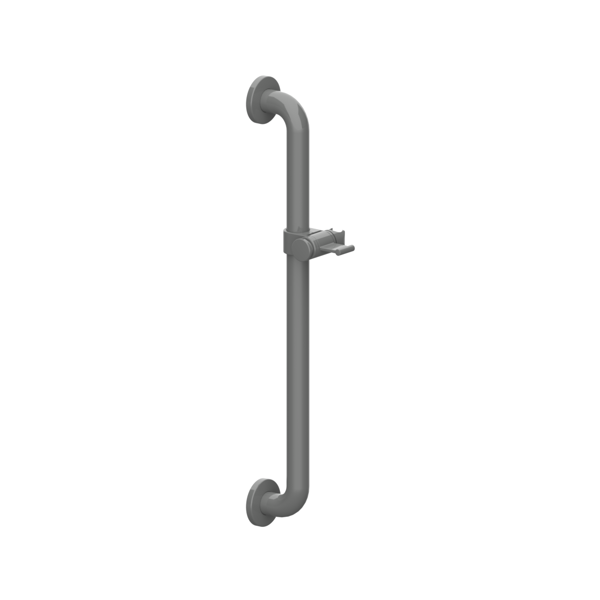 Special Care Adipositas Shower head rail, left and right, 600 mm, Dark grey