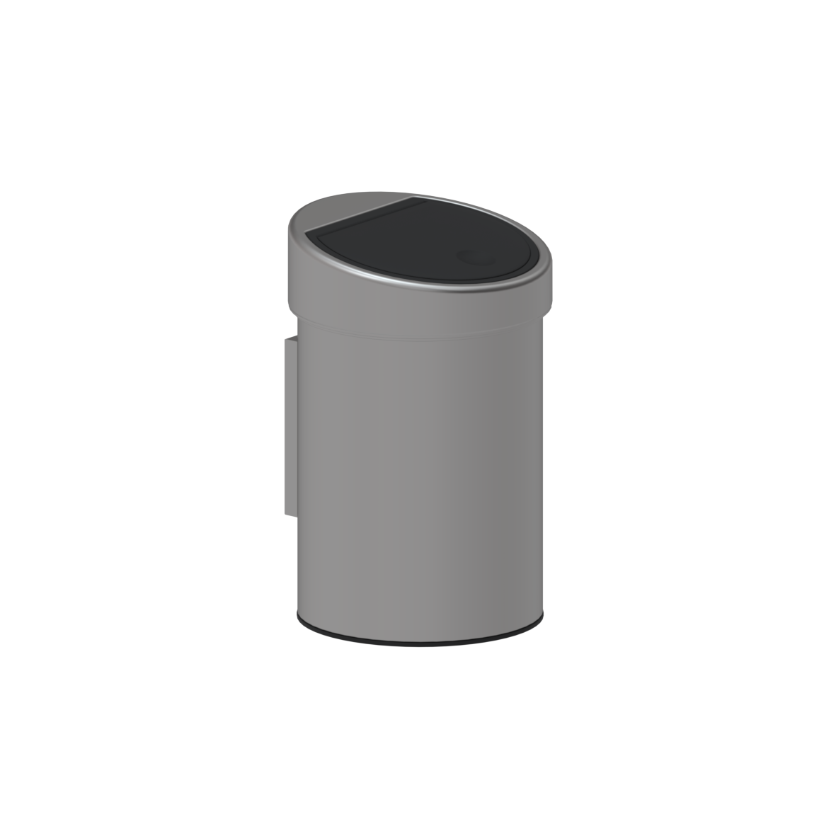 Inox Care Abfallbehälter, 3 l, 182 x 280 x 185 mm, Edelstahl, Deckel schwarz