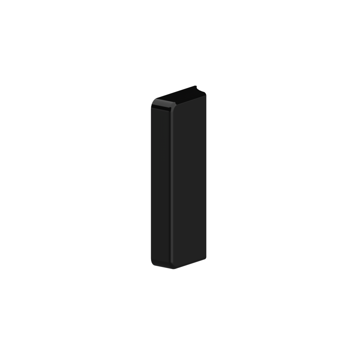 Nylon Afdekplaat vor Deurscharnier NY.TB 78/82, 75 x 30 x 12 mm, Zwart