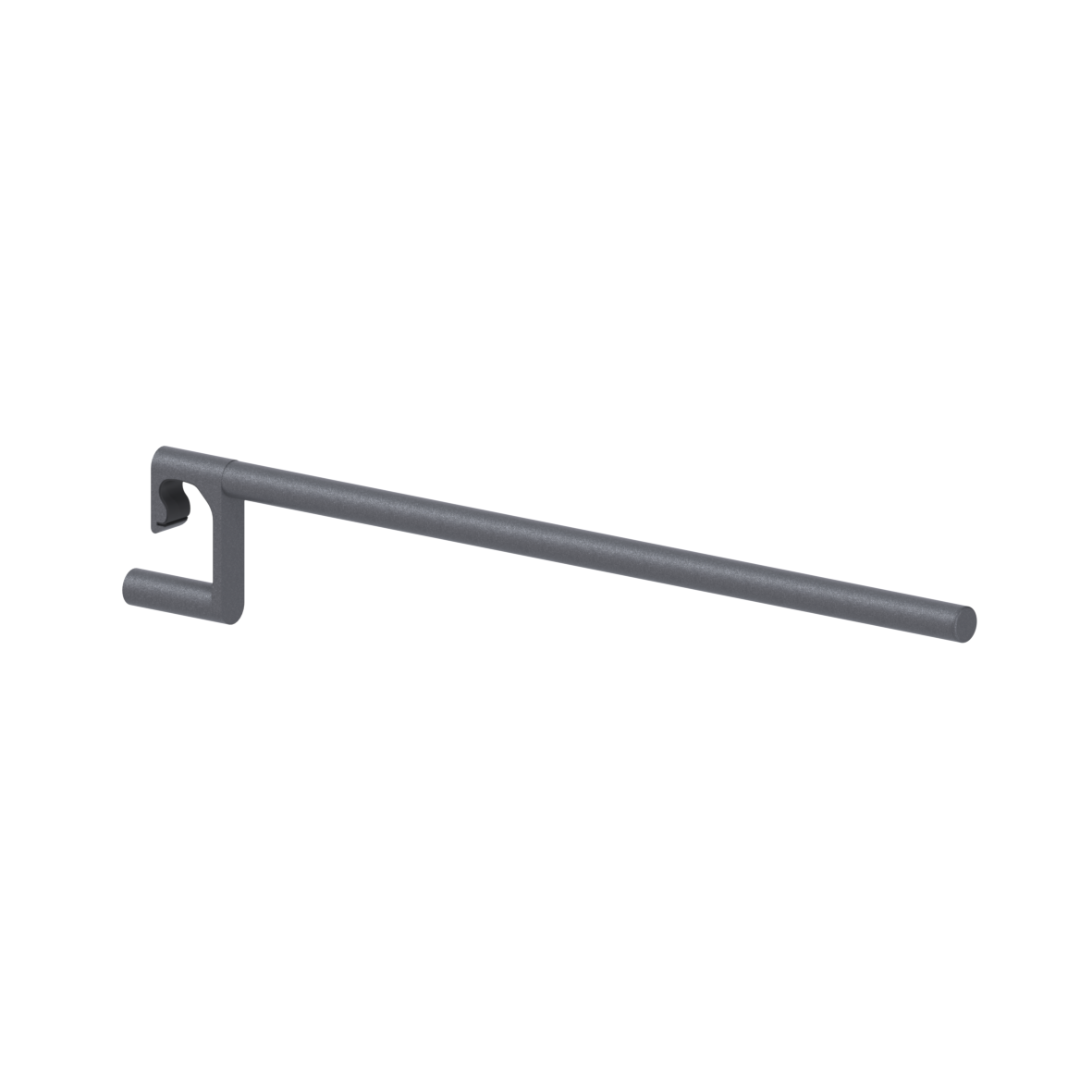 Cavere Care Shower guard rail, for hanging in, L = 845 mm, Cavere Metallic anthracite