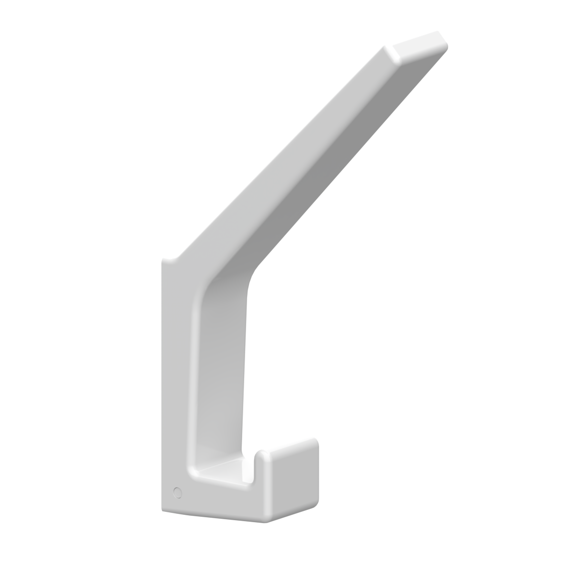 Nylon Care Hook, 23 x 80 x 10 mm, White