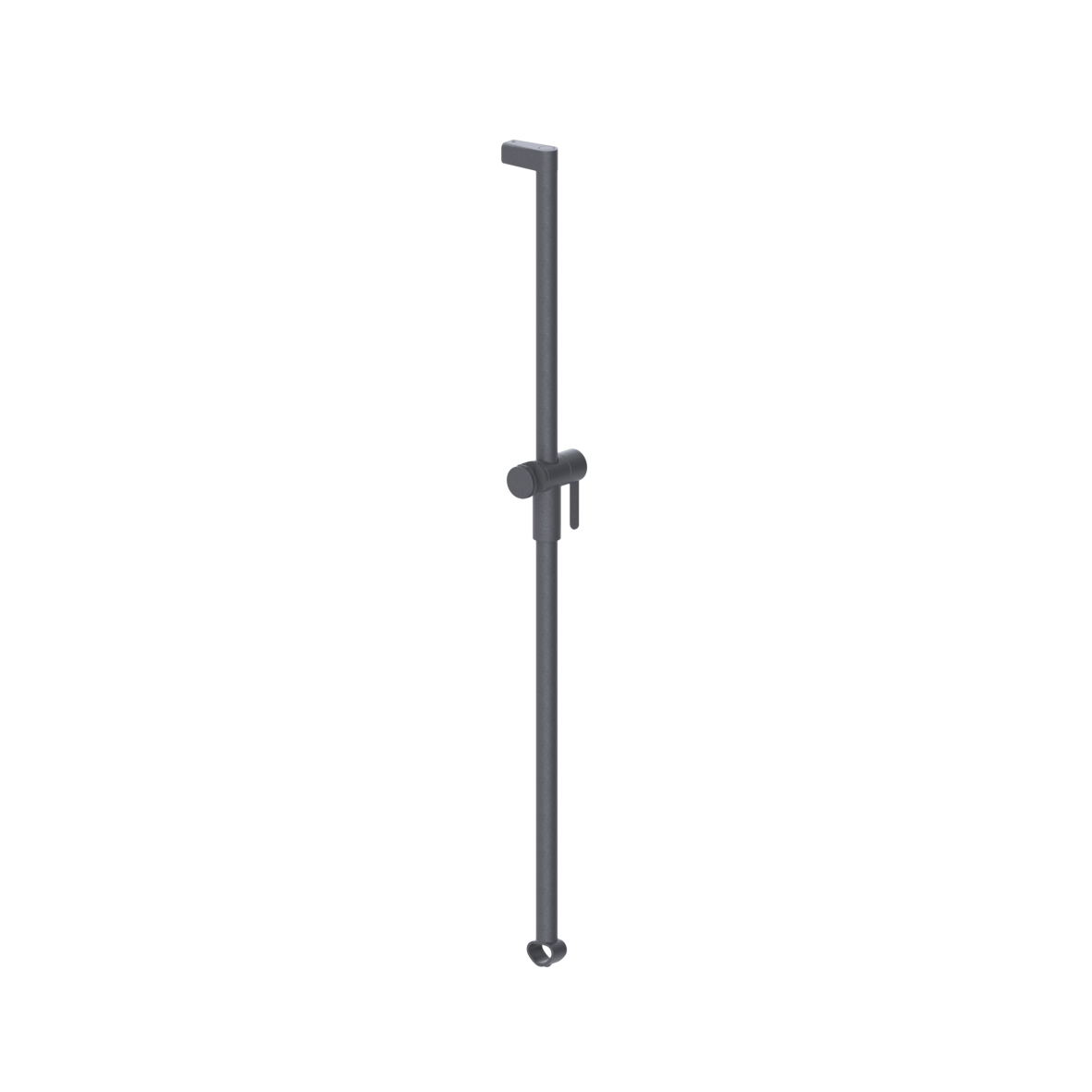 Cavere Care Shower head rail, movable, left and right, 1100 mm, single-point mounting, Cavere Metallic anthracite