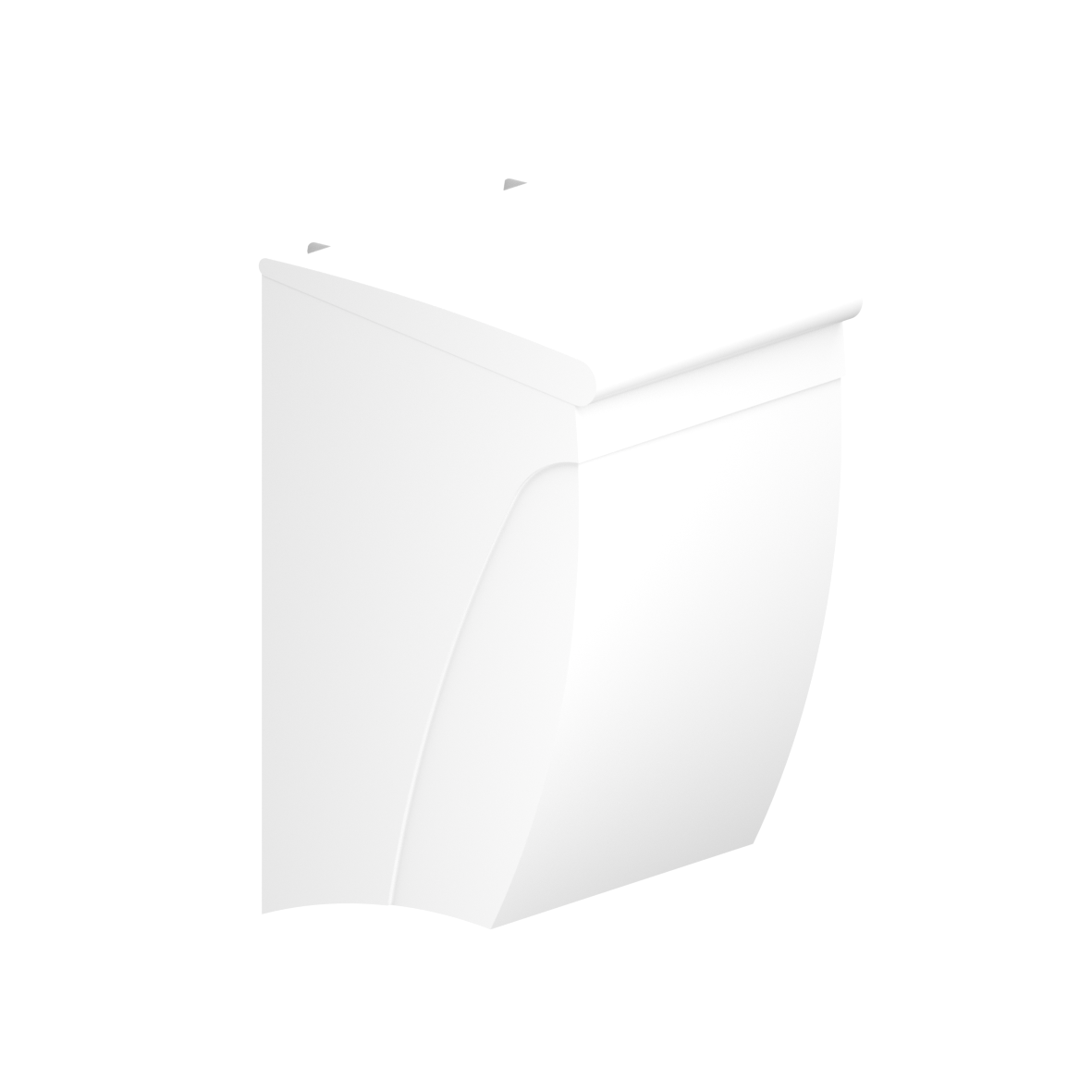 Nylon Care Waste bin, 8 l, 226 x 225 x 360 mm, White, Container white