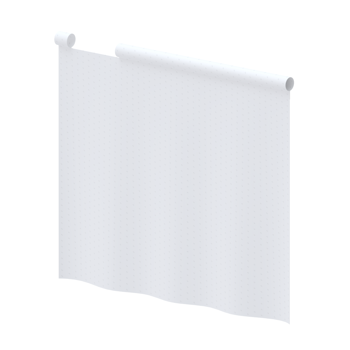 Care Duschspritzschutzvorhang, 700 x 850 x 1 mm, Weiß