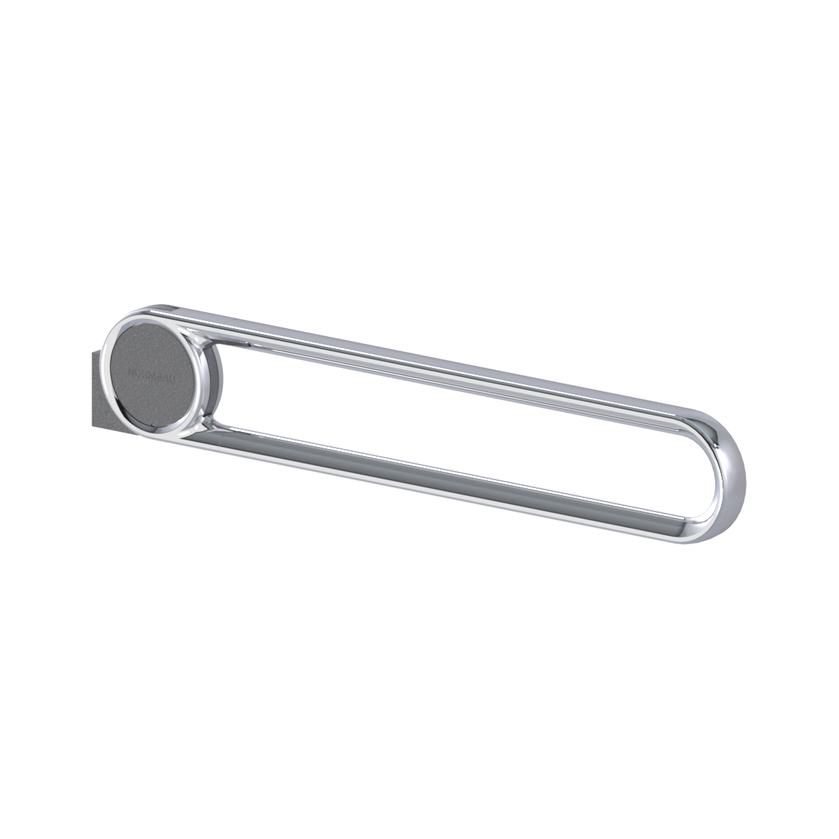 Cavere Care Chrome Stützklappgriff, ohne Einhängeplatte, L = 850 mm, Chrome Anthrazit-Metallic