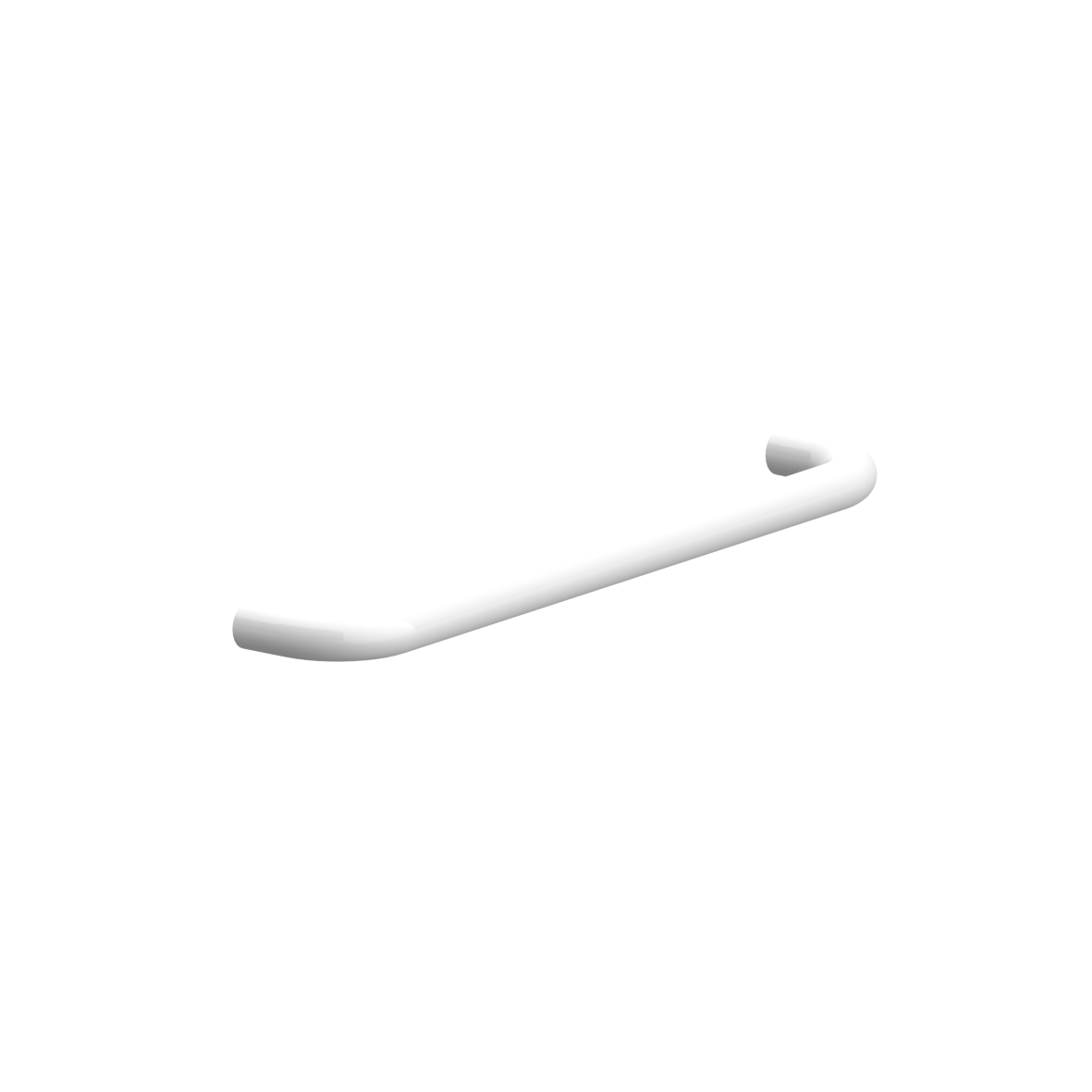 Nylon Care Towel rail, without rosettes, 450 mm, White