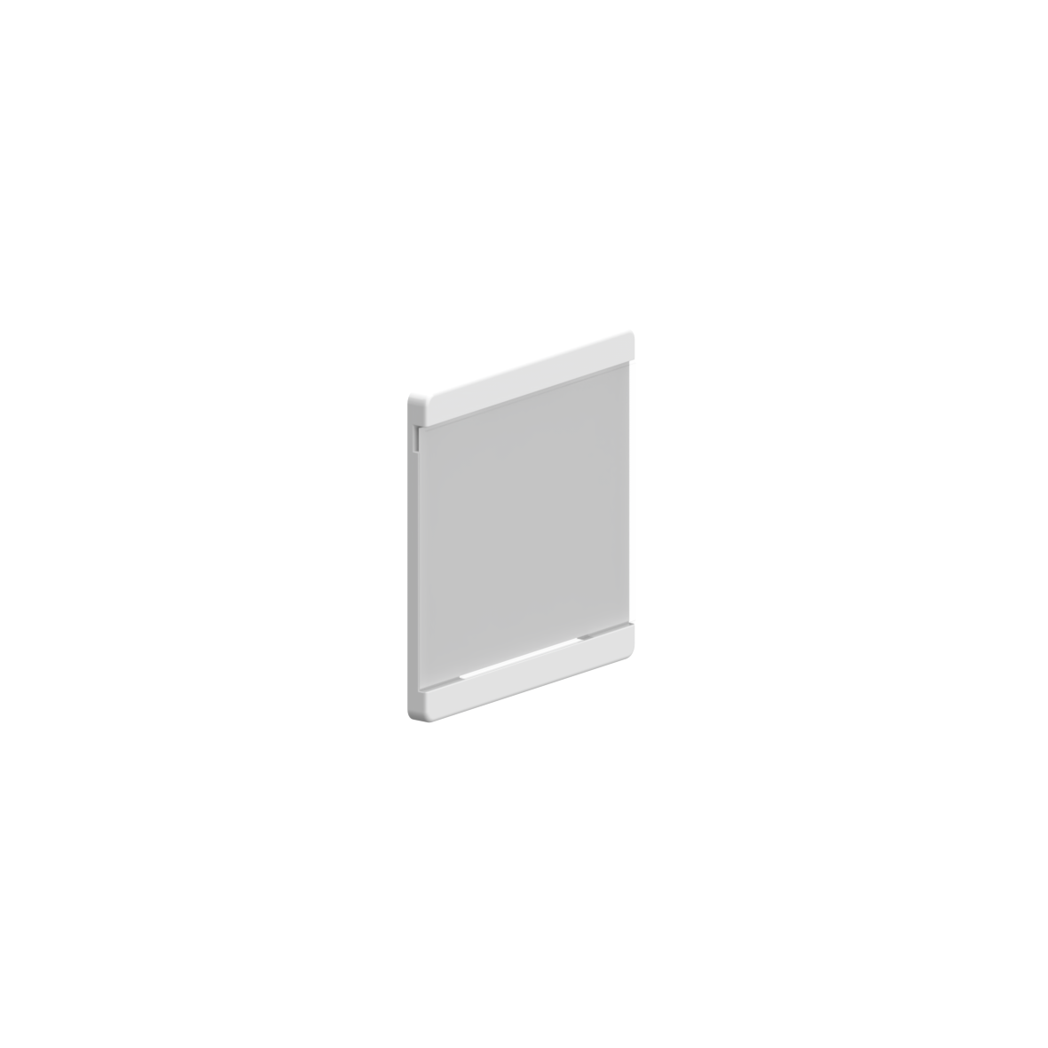 Nylon Care Card frame, 100 x 7 x 100 mm, White