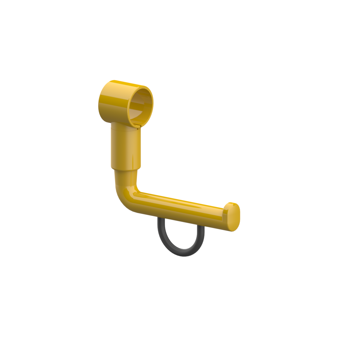 Nylon Care Toilet roll holder, retrofittable, 141 x 39 x 117 mm, Yellow