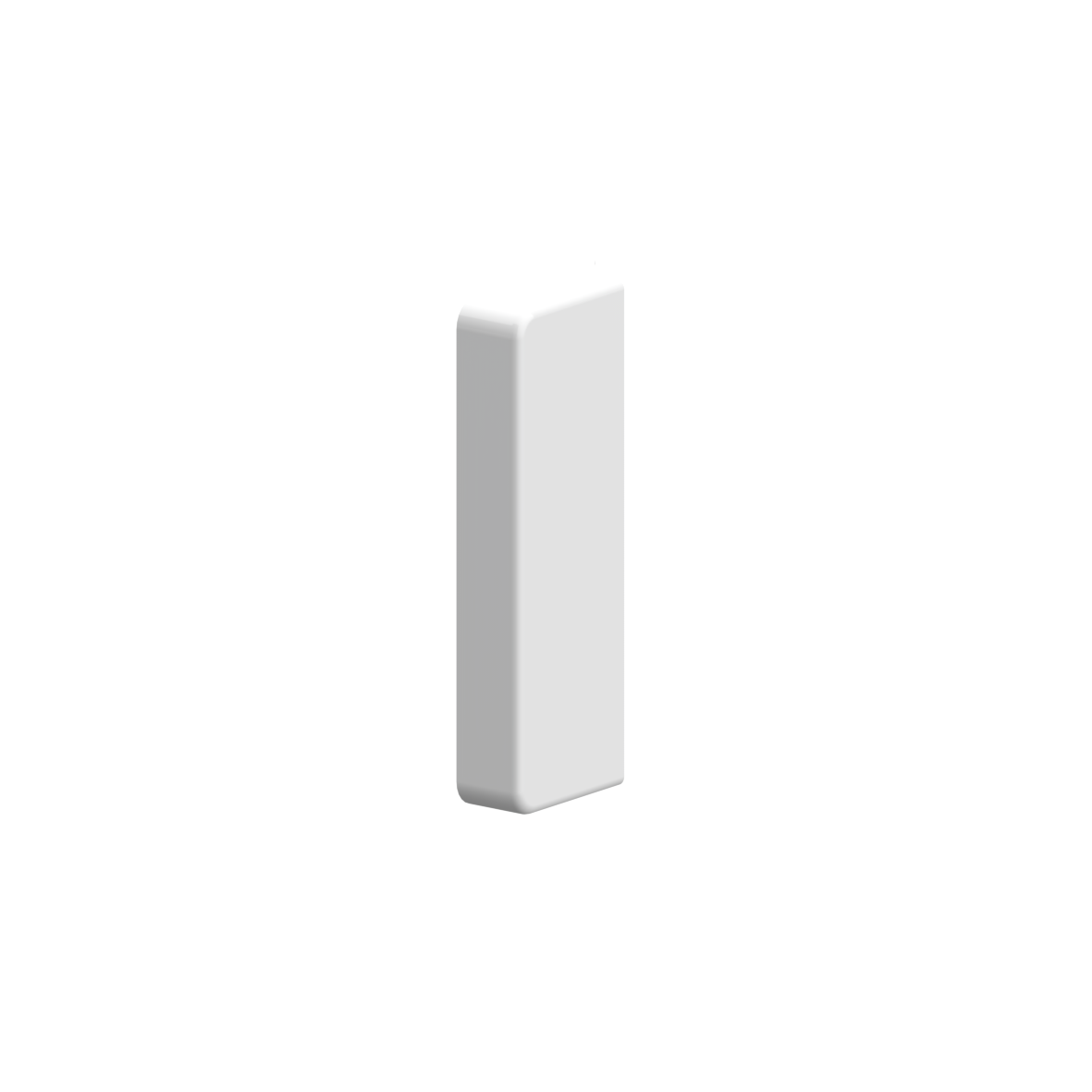 Nylon Door hinge cover NY.TB 78/82, 75 x 30 x 12 mm, White
