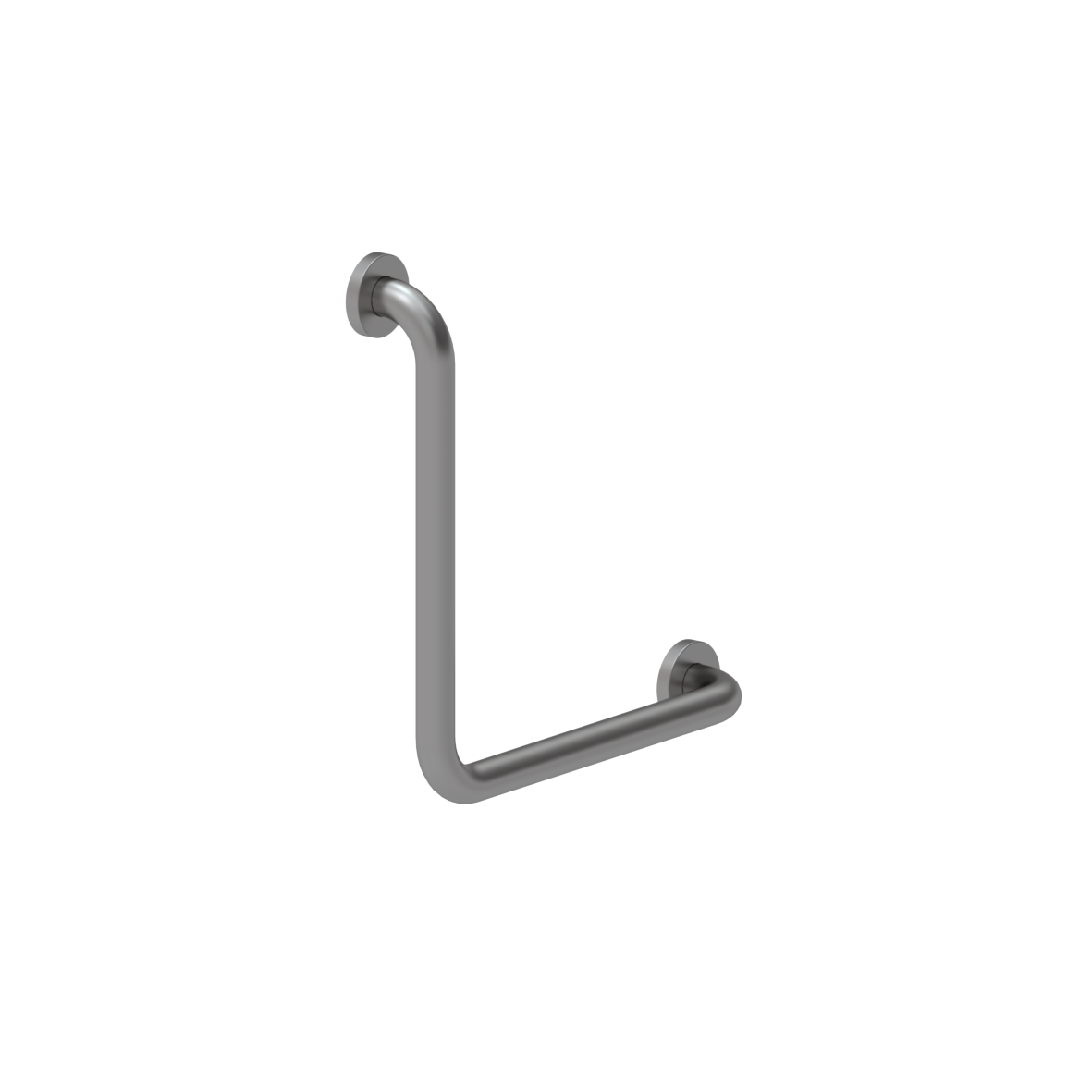 Inox Care Grab rail, 90°, left and right, 400 x 400 mm, Stainless steel