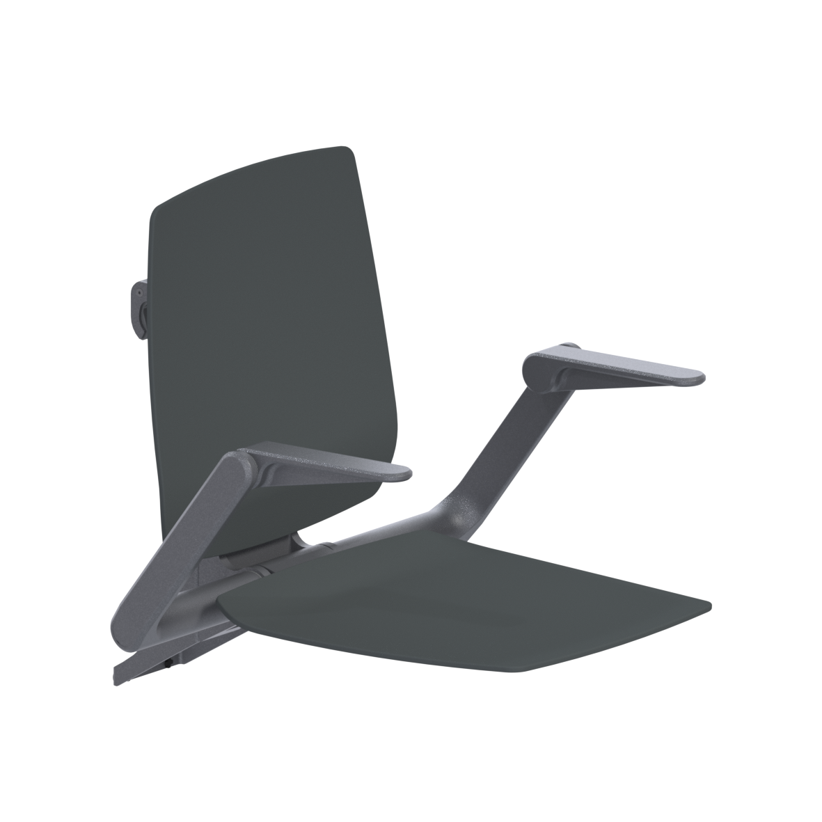 Ascento Hanging seat CH, with backrest and armrests, for Cavere Care, 584 x 640 x 574 mm, Ascento Dark grey