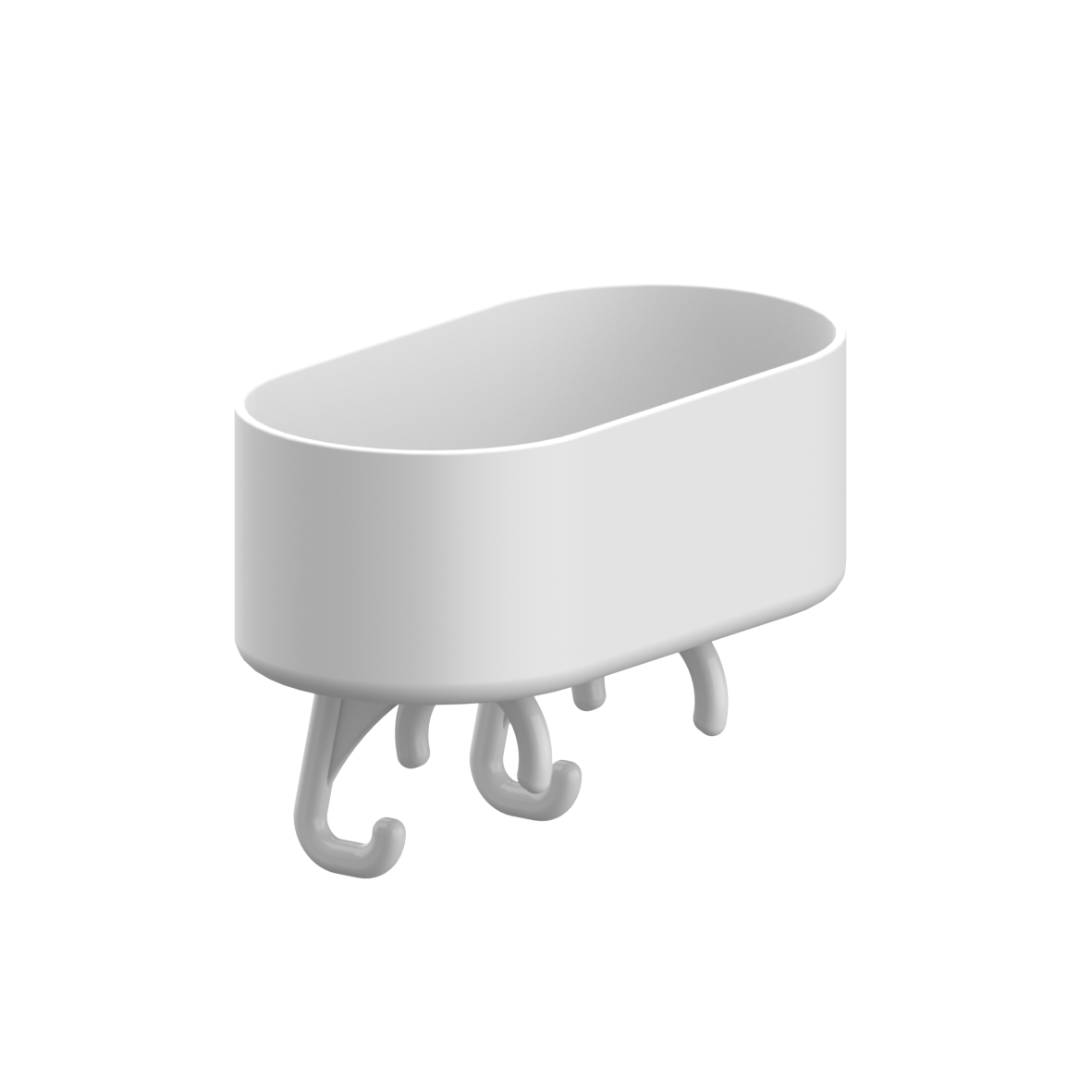 Care Console de douche, à cliper, 210 x 111 x 145 mm, Blanc, Antibac