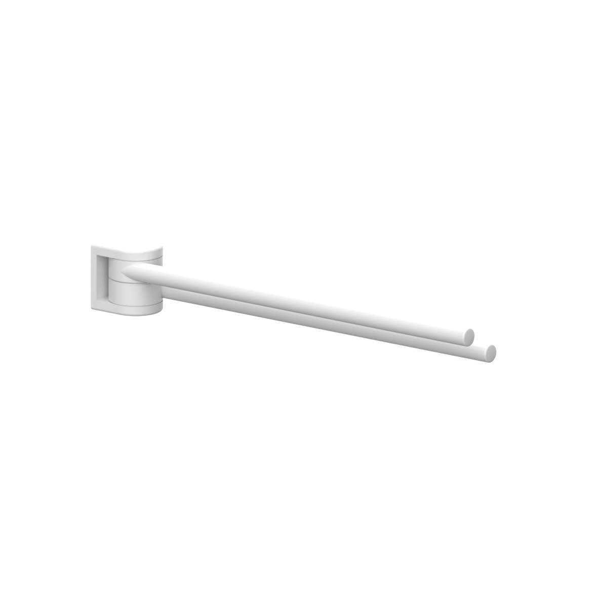 Nylon Care Towel holder, swivelling, L = 450 mm, White