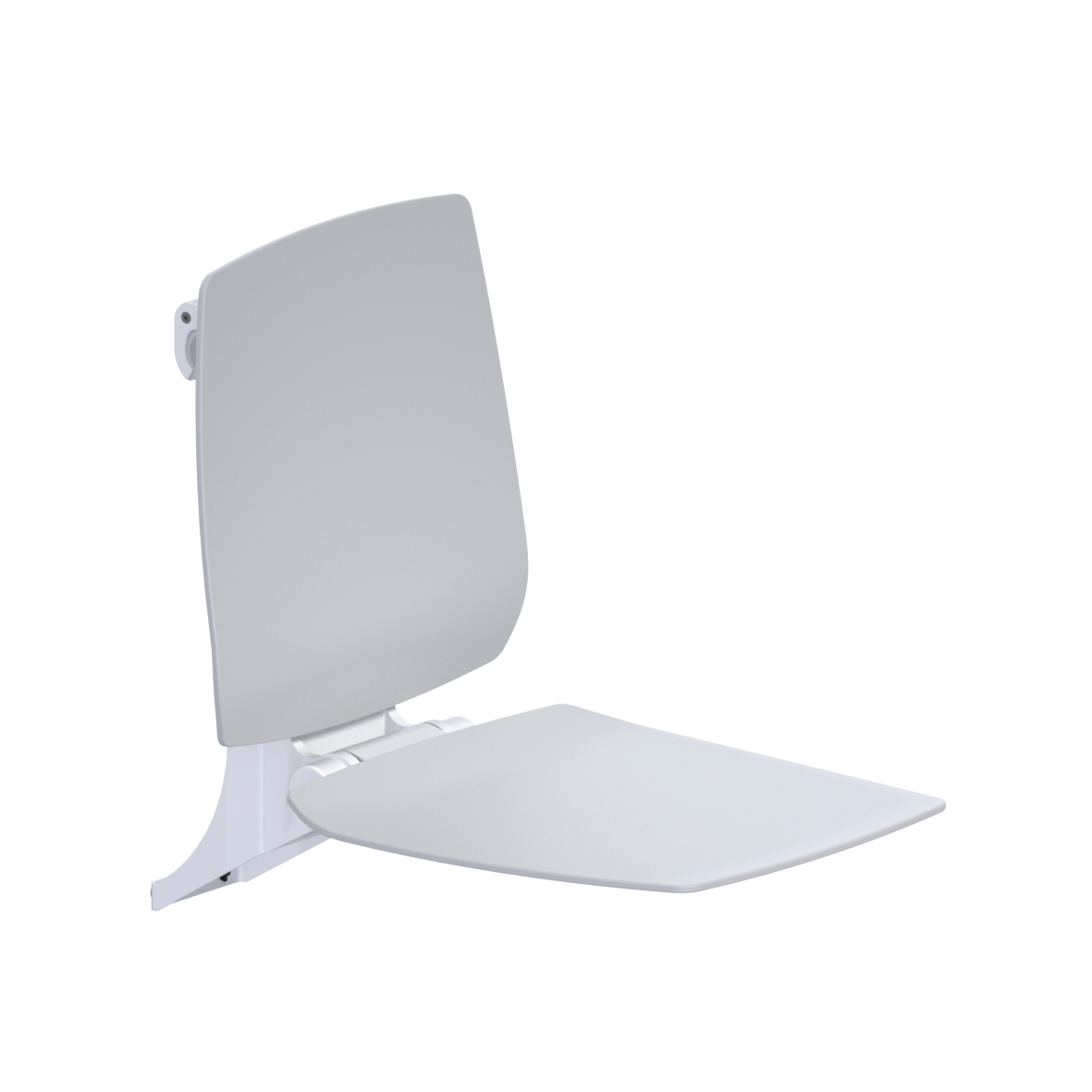 Siège de douche à suspendre FR, avec dossier, pour Inox Care et Nylon Care, 412 x 640 x 574 mm, Ascento Blanc Siège de douche à suspendre FR, avec dossier, pour Inox Care et Nylon Care, 412 x 640 x 574 mm, Ascento Blanc