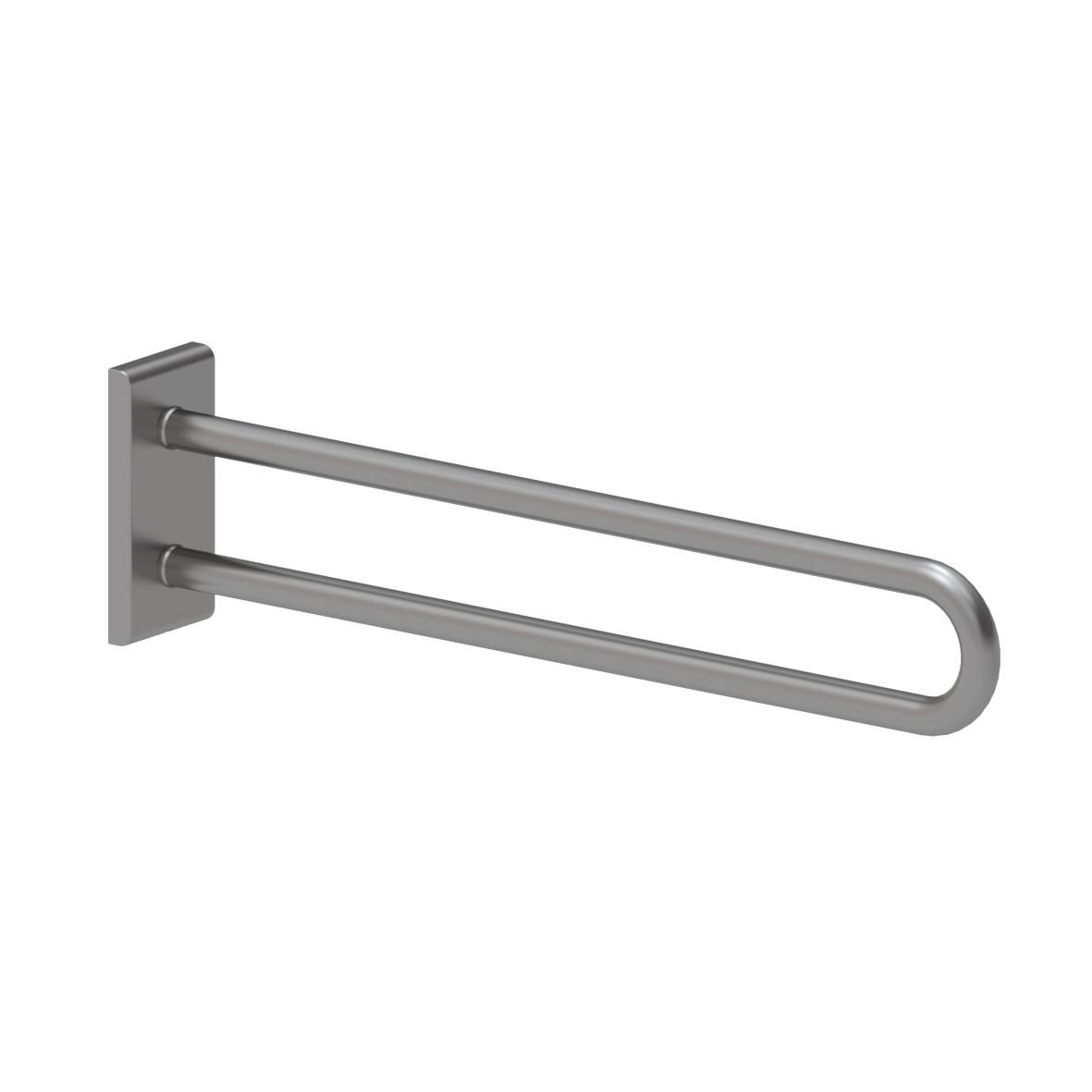 Wall Support Rails Inox Care Wall support rail vario, with base plate, L = 850 mm, Satin ...