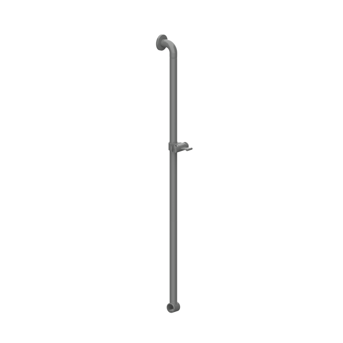 Nylon Care 300 Shower head rail, movable, left and right, 1158 mm, Dark grey