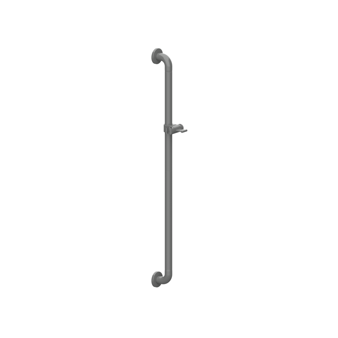Nylon Care 400 Shower head rail, left and right, 1000 mm, Dark grey